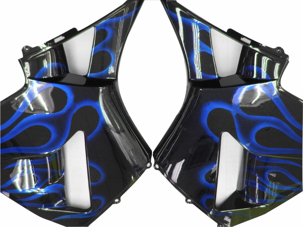 Carénages Amotopart 2003-2004 Honda CBR 600 RR Black &amp; Blue Flame Generic