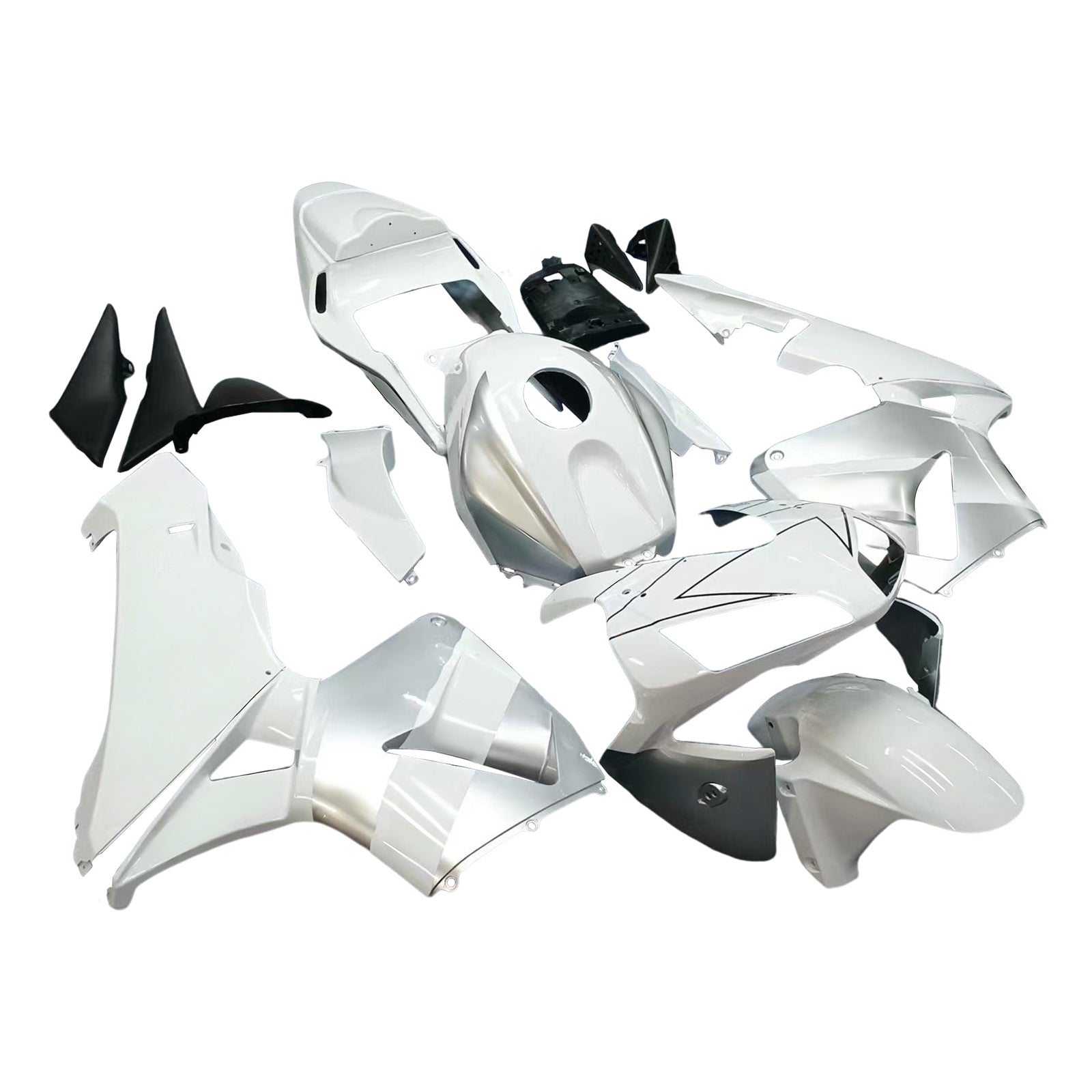 Amotopart Carena 2003-2004 Honda CBR 600 RR Bianco e Argento Repsol Generic