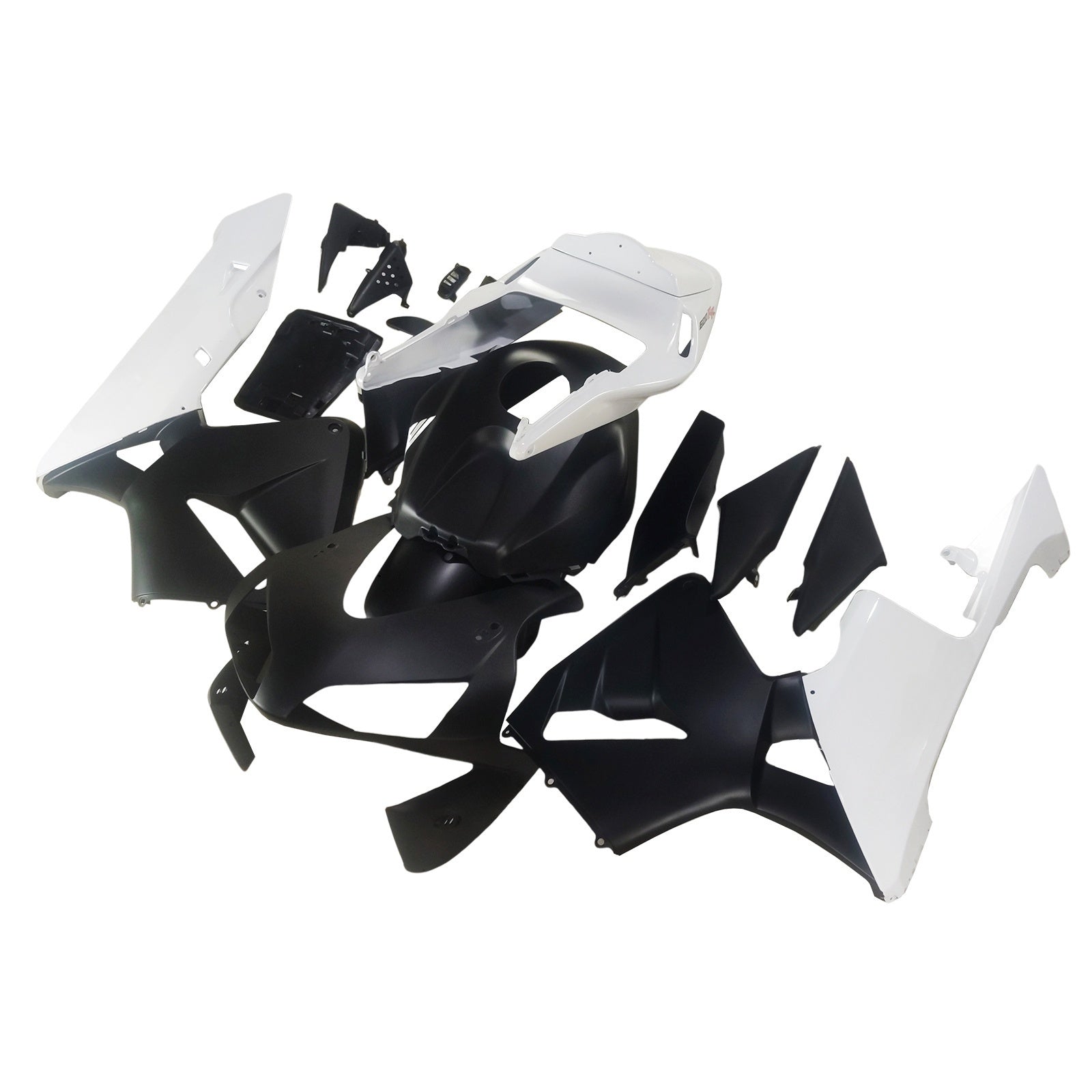 Carénages Amotopart 2003-2004 Honda CBR 600 RR Noir Mat &amp; Blanc CBR Generic
