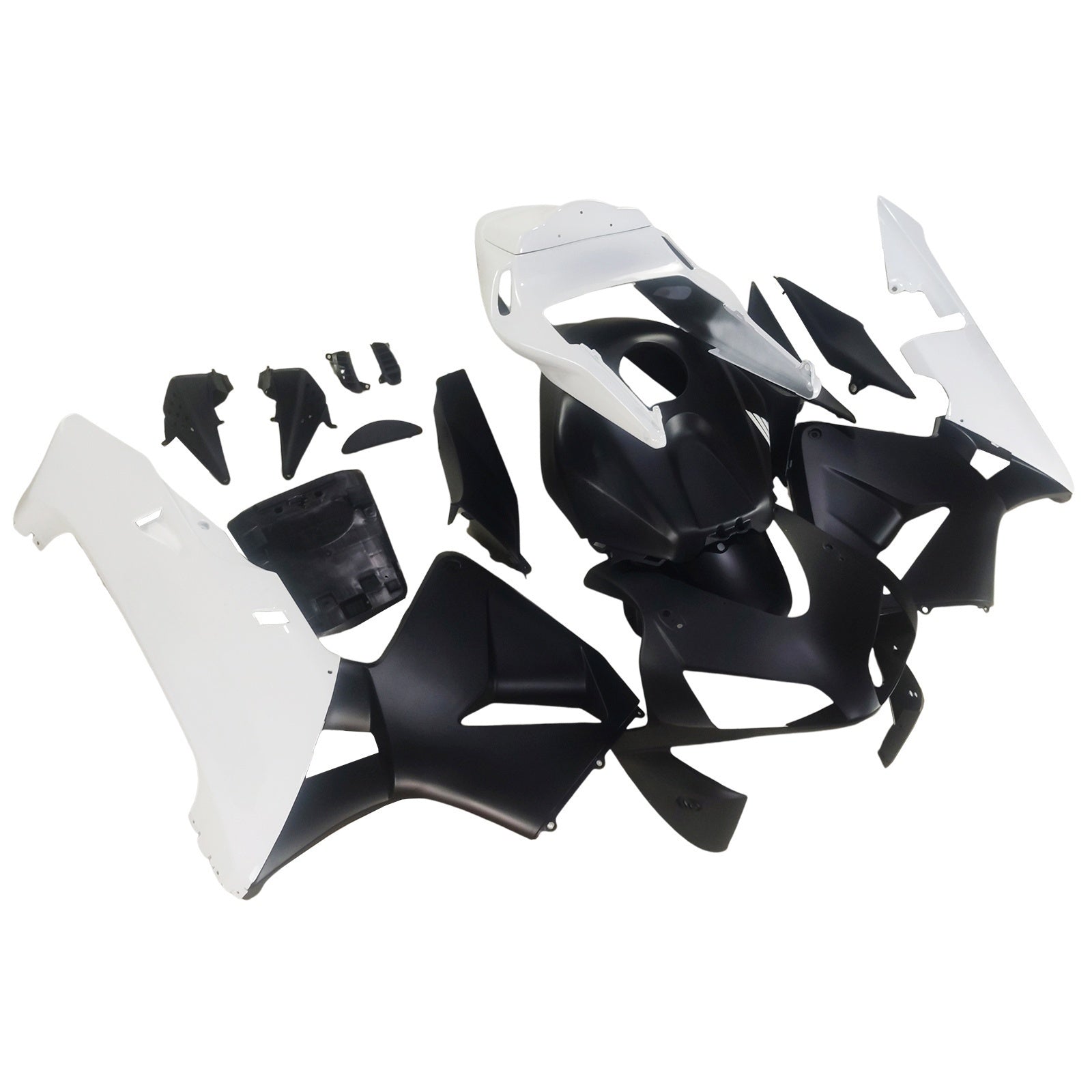 Carénages Amotopart 2003-2004 Honda CBR 600 RR Noir Mat &amp; Blanc CBR Generic