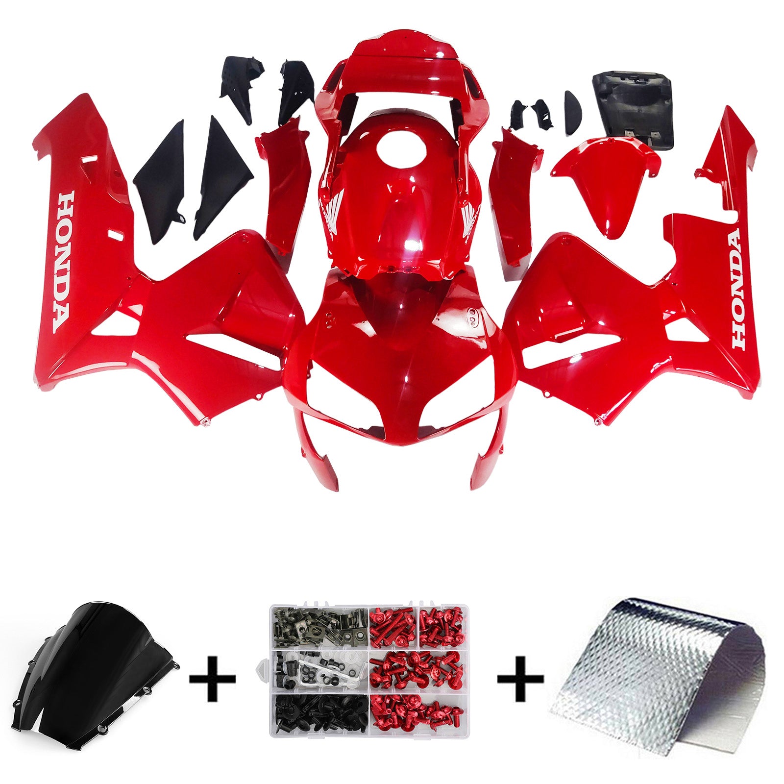 Carénages Amotopart 2003-2004 Honda CBR 600 RR Rouge Honda Generic