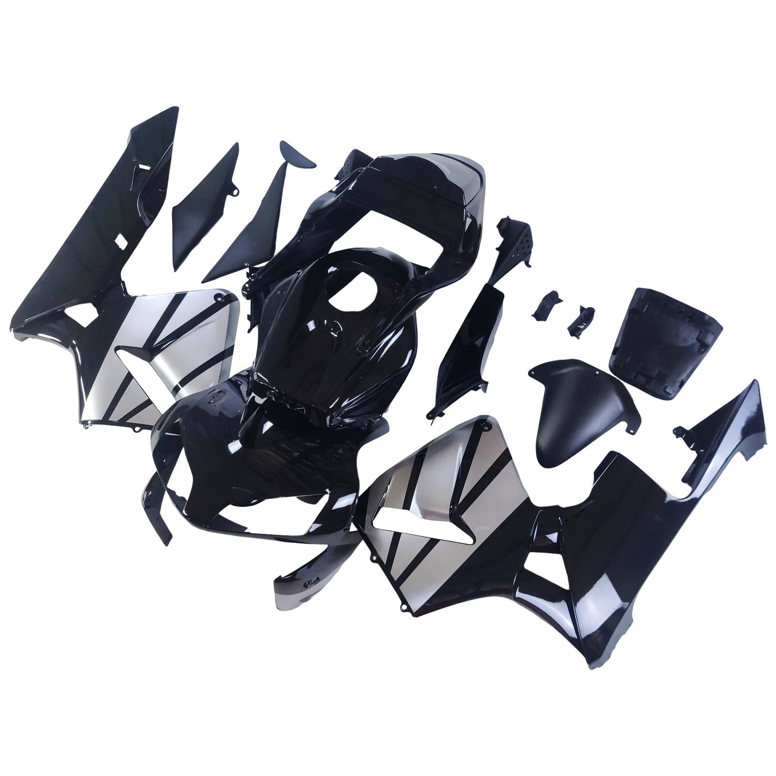 Carénages Amotopart 2003-2004 Honda CBR 600 RR Noir &amp; Argent CBR Generic