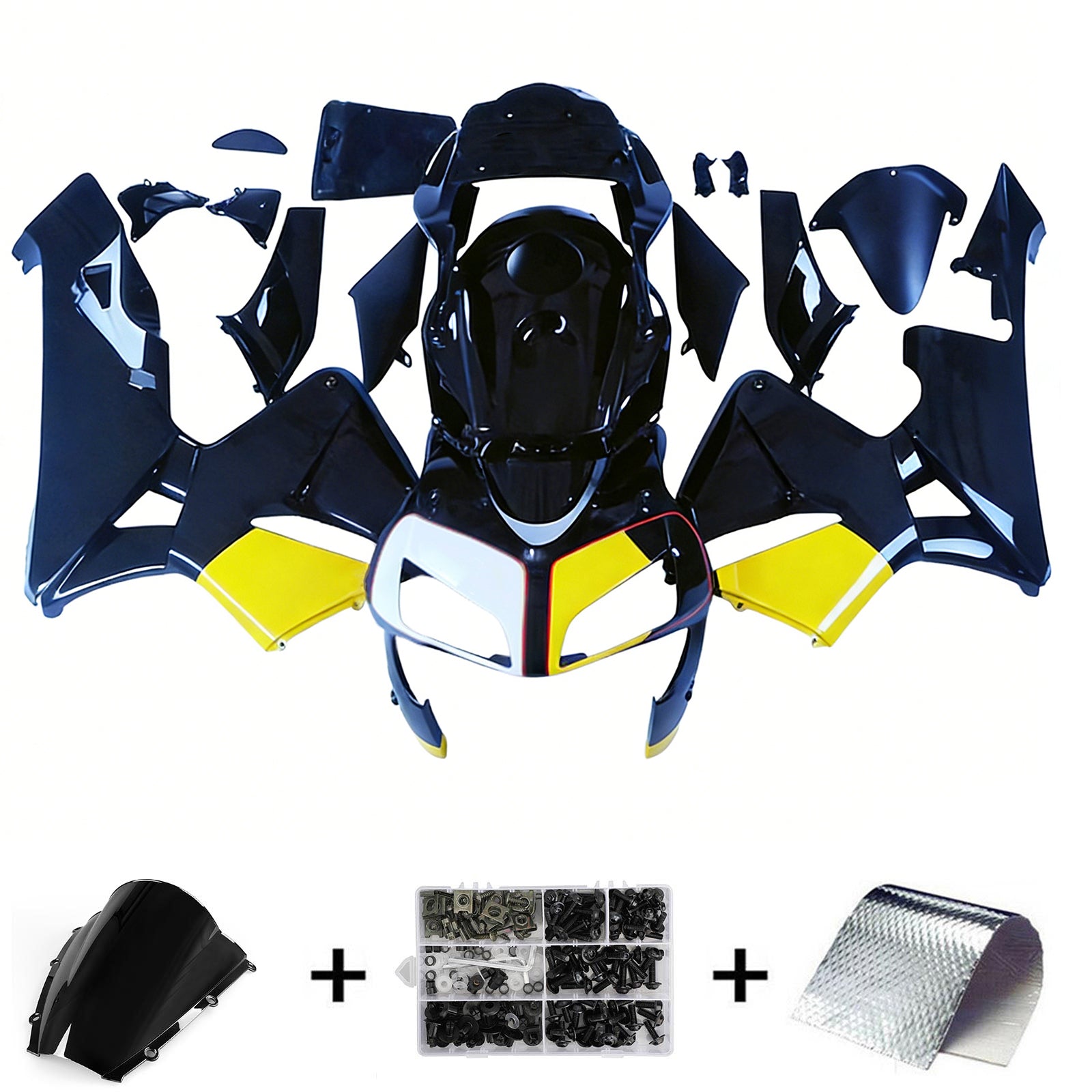 ABS Plastic Kairing Kit voor Honda CBR600R 2003-2004 F5