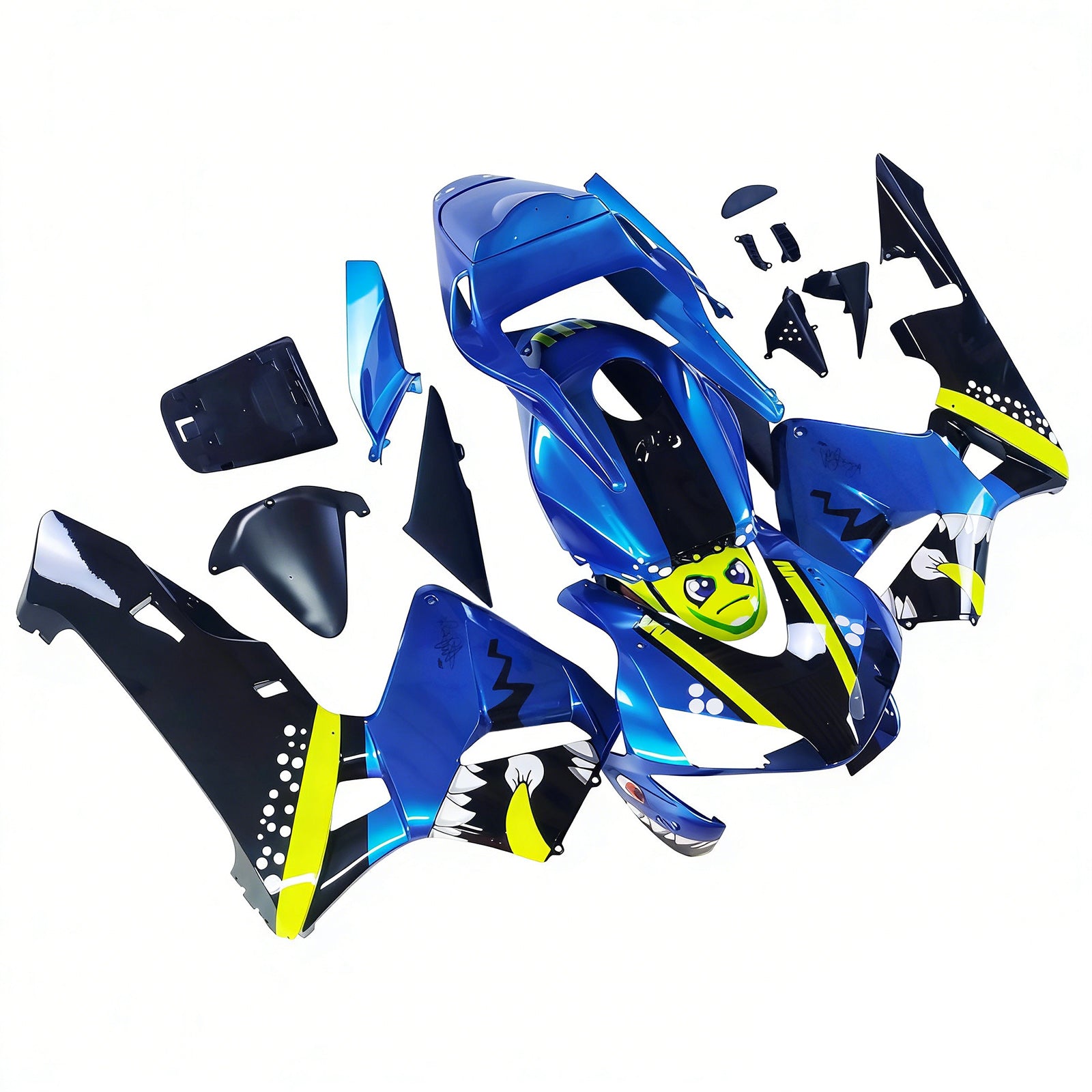 Amotopart Honda CBR600RR 2003-2004 F5 Kit Carénage Carrosserie Plastique ABS