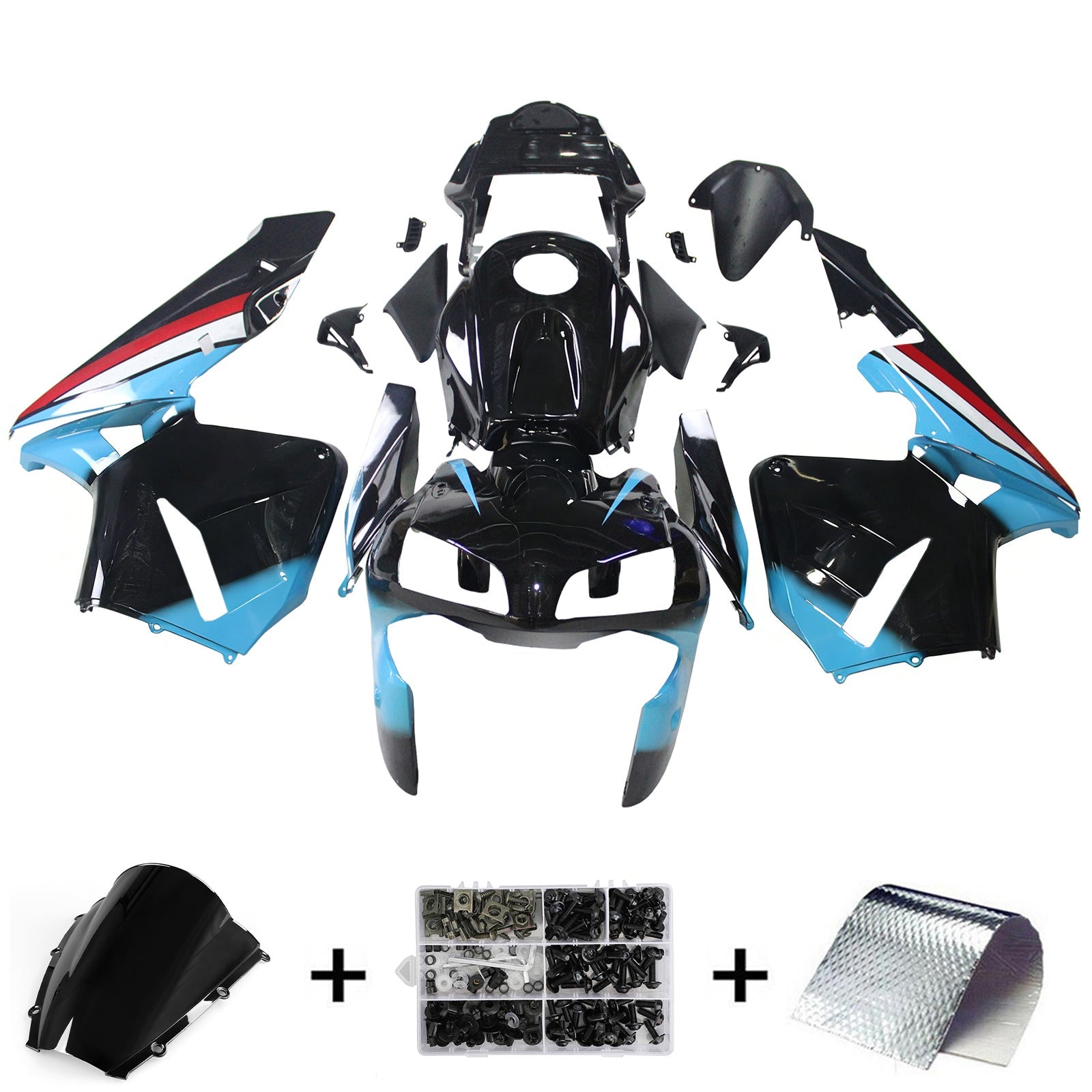 Amotopart Honda CBR600RR 2003-2004 KIT F5 ABS di plastica Carrosserie