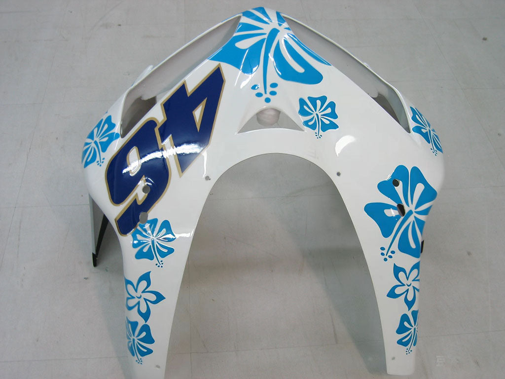 Carénages Amotopart 2005-2006 Honda CBR 600 RR Multicolore Azzurro Floral Generic
