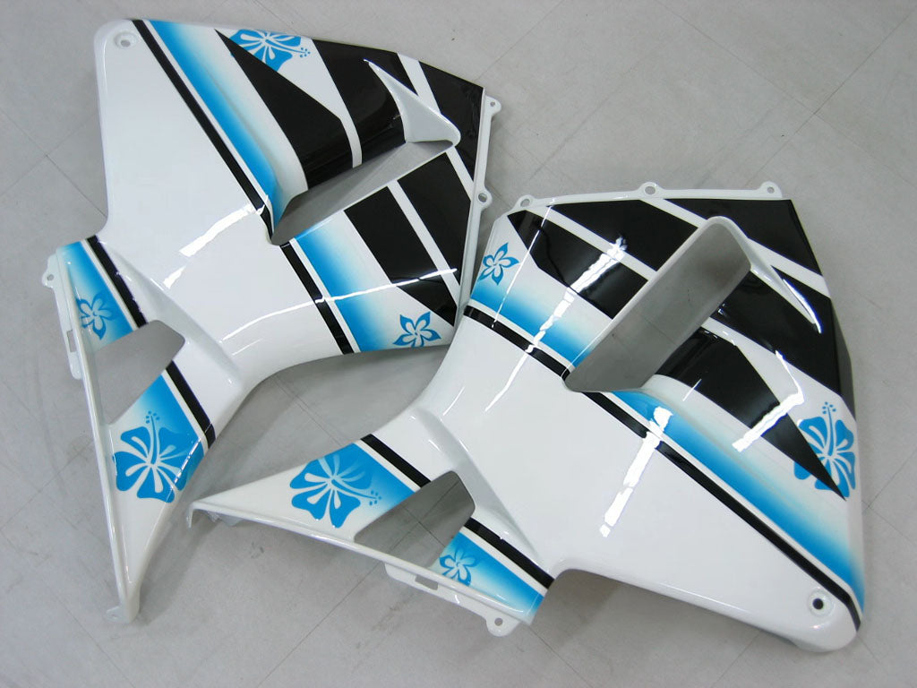 Carénages Amotopart 2005-2006 Honda CBR 600 RR Multicolore Azzurro Floral Generic