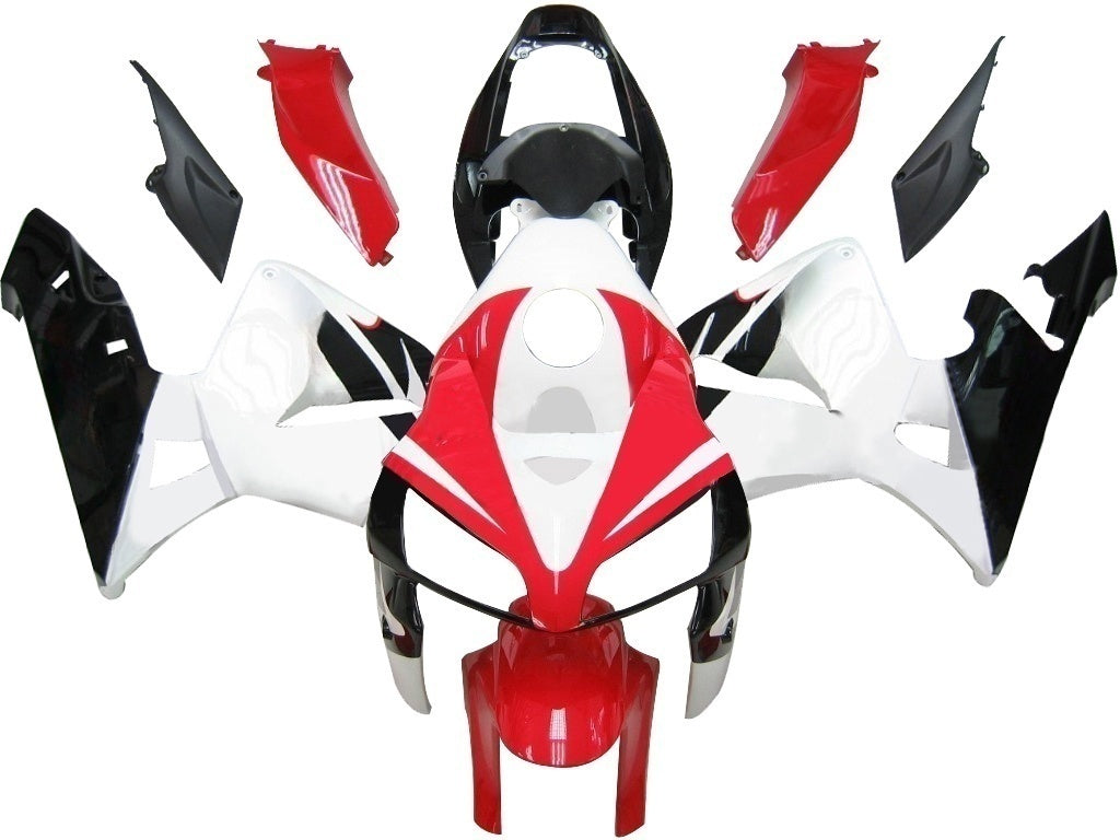 Carenados Amotopart 2005-2006 Honda CBR 600 RR Rojo Blanco Negro CBR Genérico