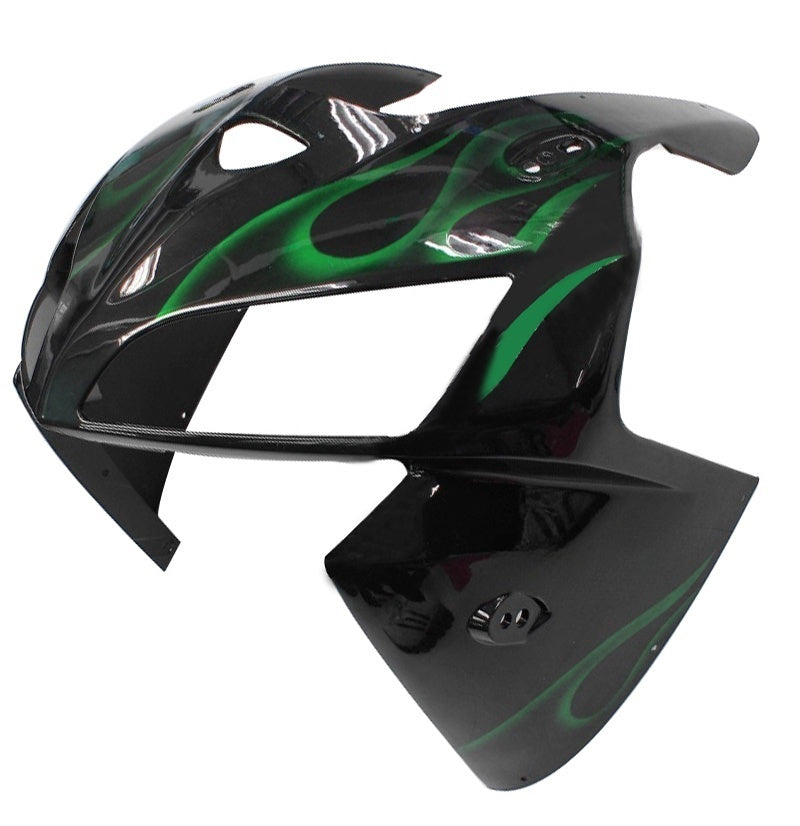 Amotopart Carene Honda CBR 600 RR Nero e Verde Fiamma (2005-2006) Generico