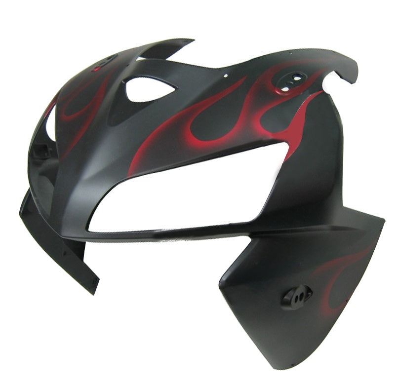 Carenados Amotopart 2005-2006 Honda CBR 600 RR negro mate y rojo llama genérico