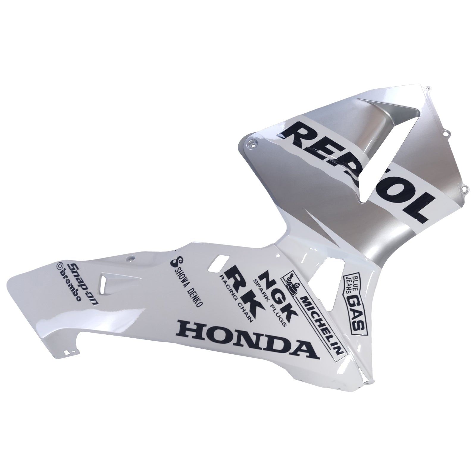 Carenados Amotopart 2005-2006 Honda CBR 600 RR Blanco y Plata Genérico Repsol