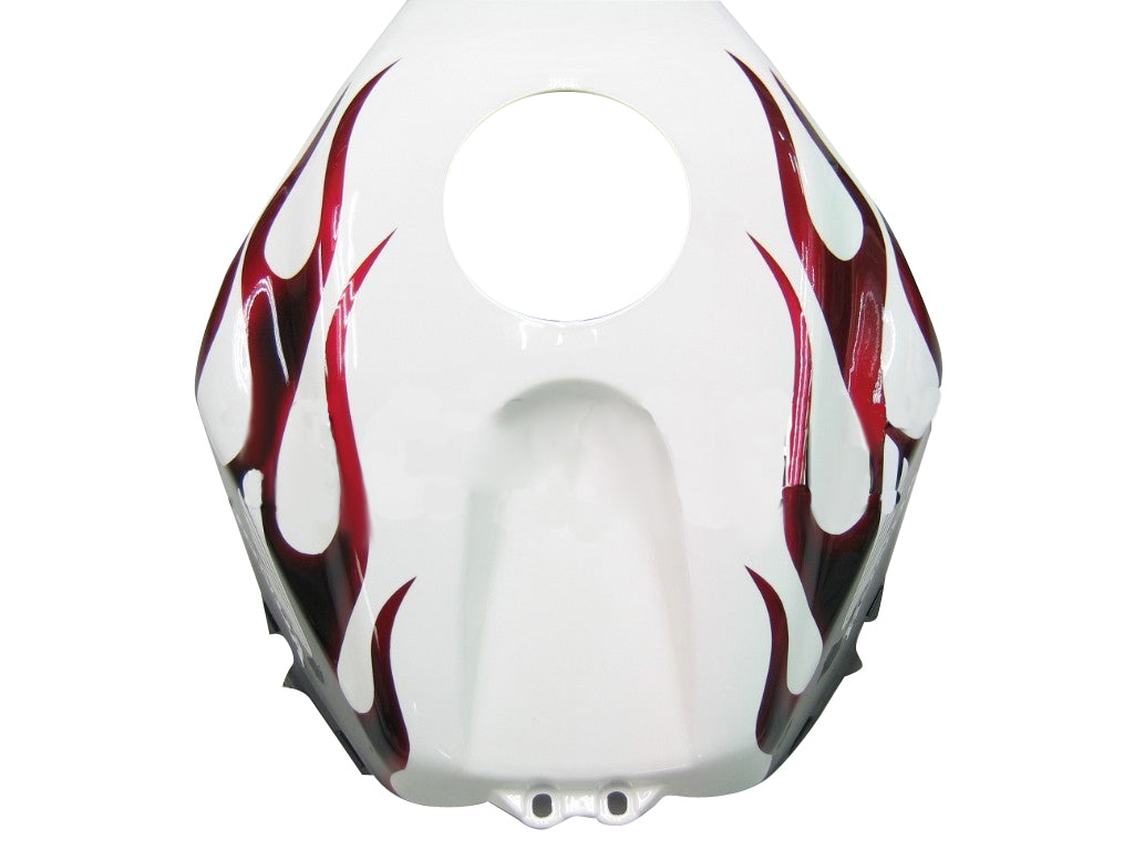 Amotopart Carénages 2005-2006 Honda CBR 600 RR Blanc Noir&amp;Rouge Flame Generic