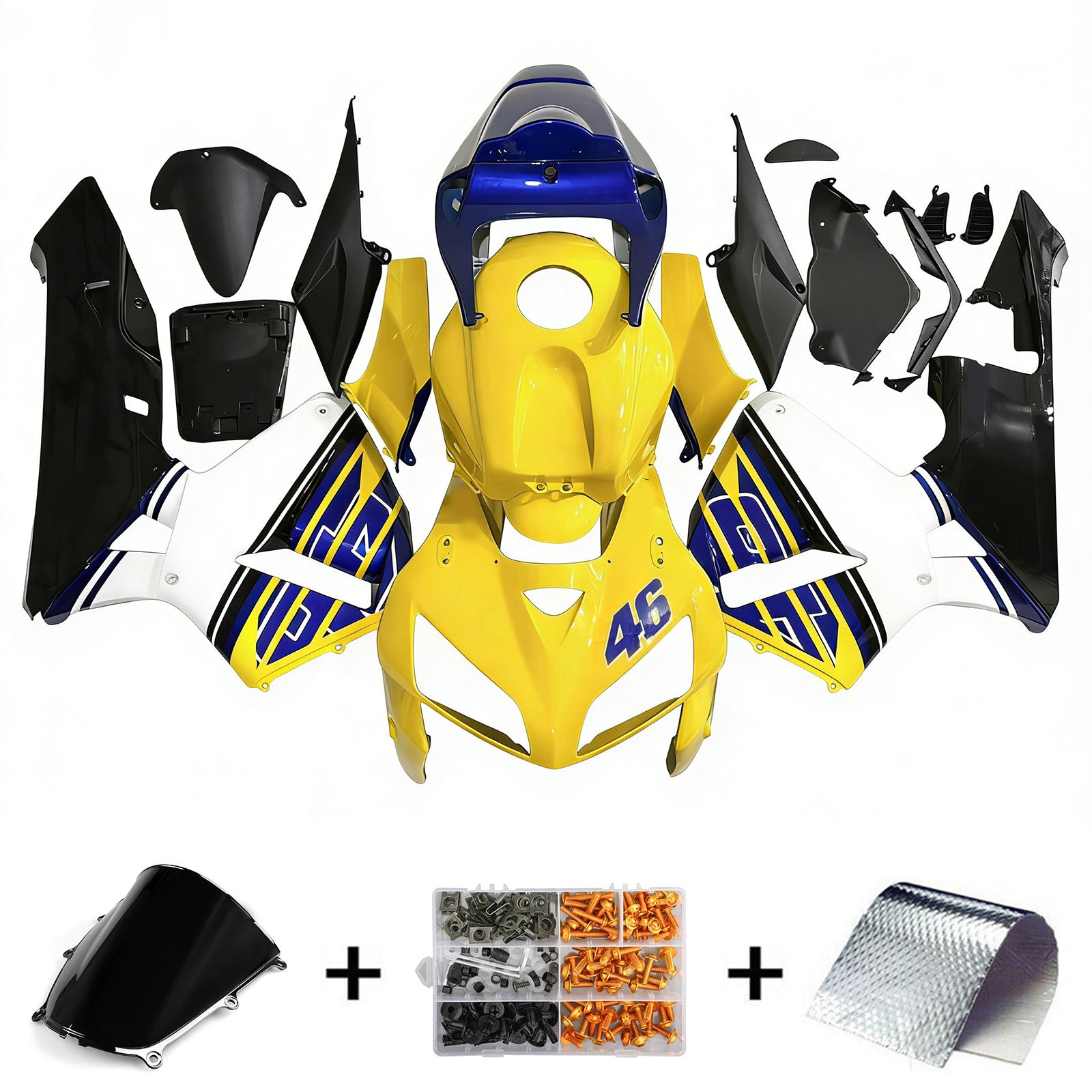 Amotopart Honda CBR600RR 2005-2006 F5 Kit carenatura carrozzeria in plastica ABS