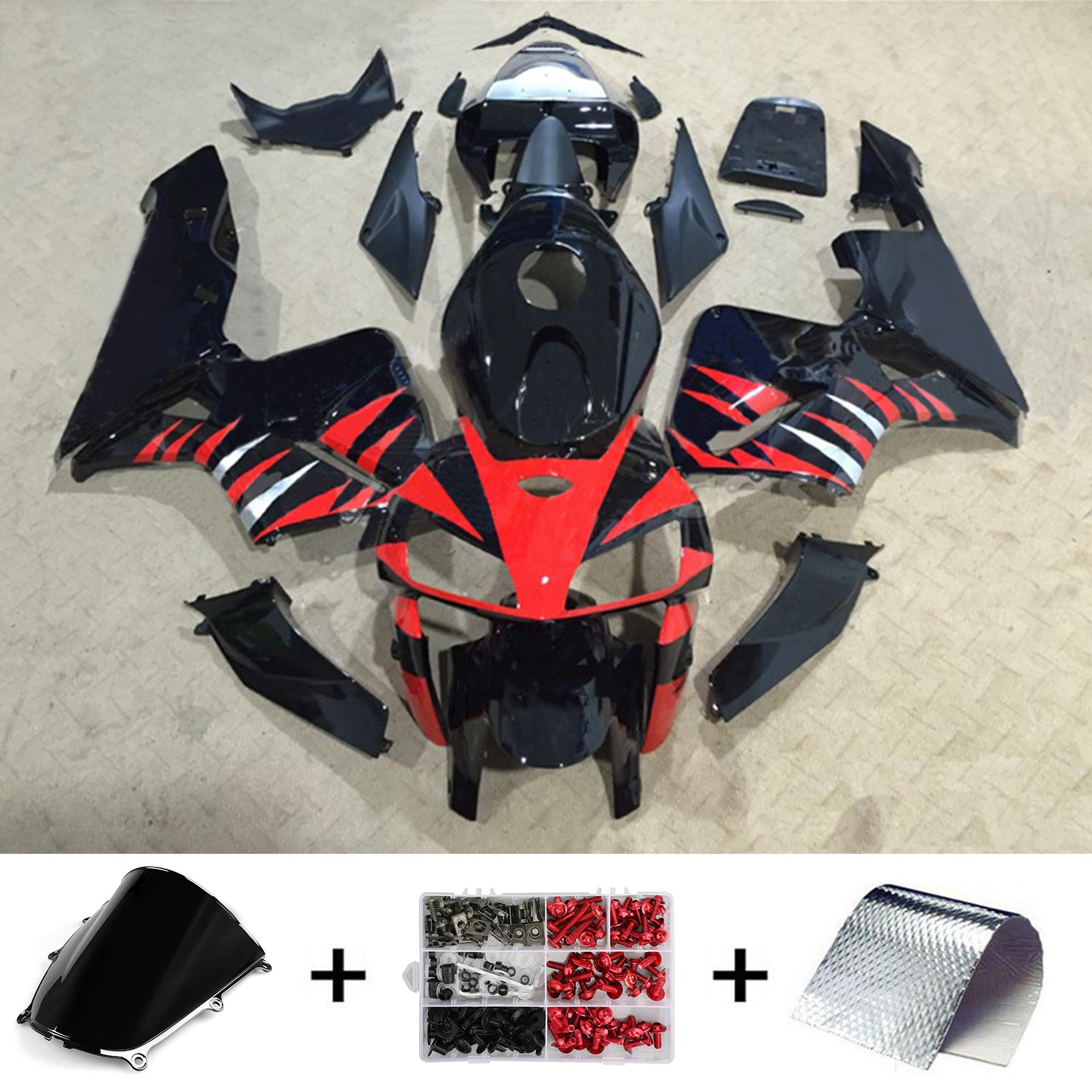 Amotopart Honda CBR600RR 2005-2006 F5 Kit carenatura carrozzeria in plastica ABS