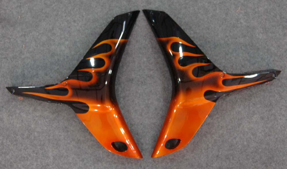 Trgi Amotopart 2007-2008 Honda CBR 600 RR Črni in oranžni plamen generični