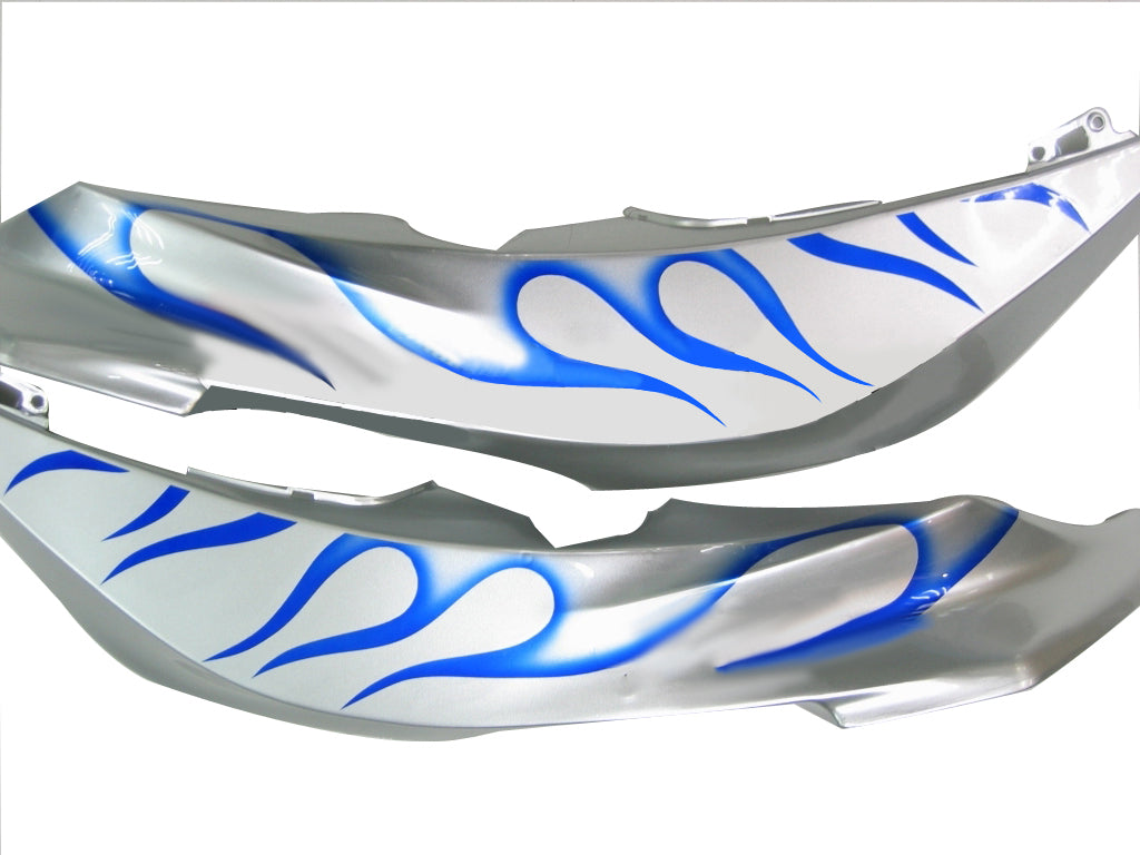 Carénages Amotopart 2007-2008 Honda CBR 600 RR Silver &amp; Blue Flame Generic
