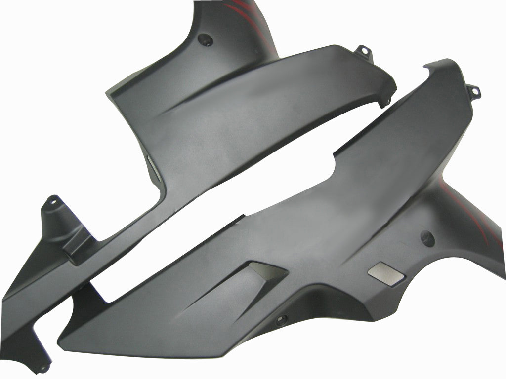 Carénages Amotopart 2007-2008 Honda CBR 600 RR Matte Black &amp; Red Flame CBR Generic