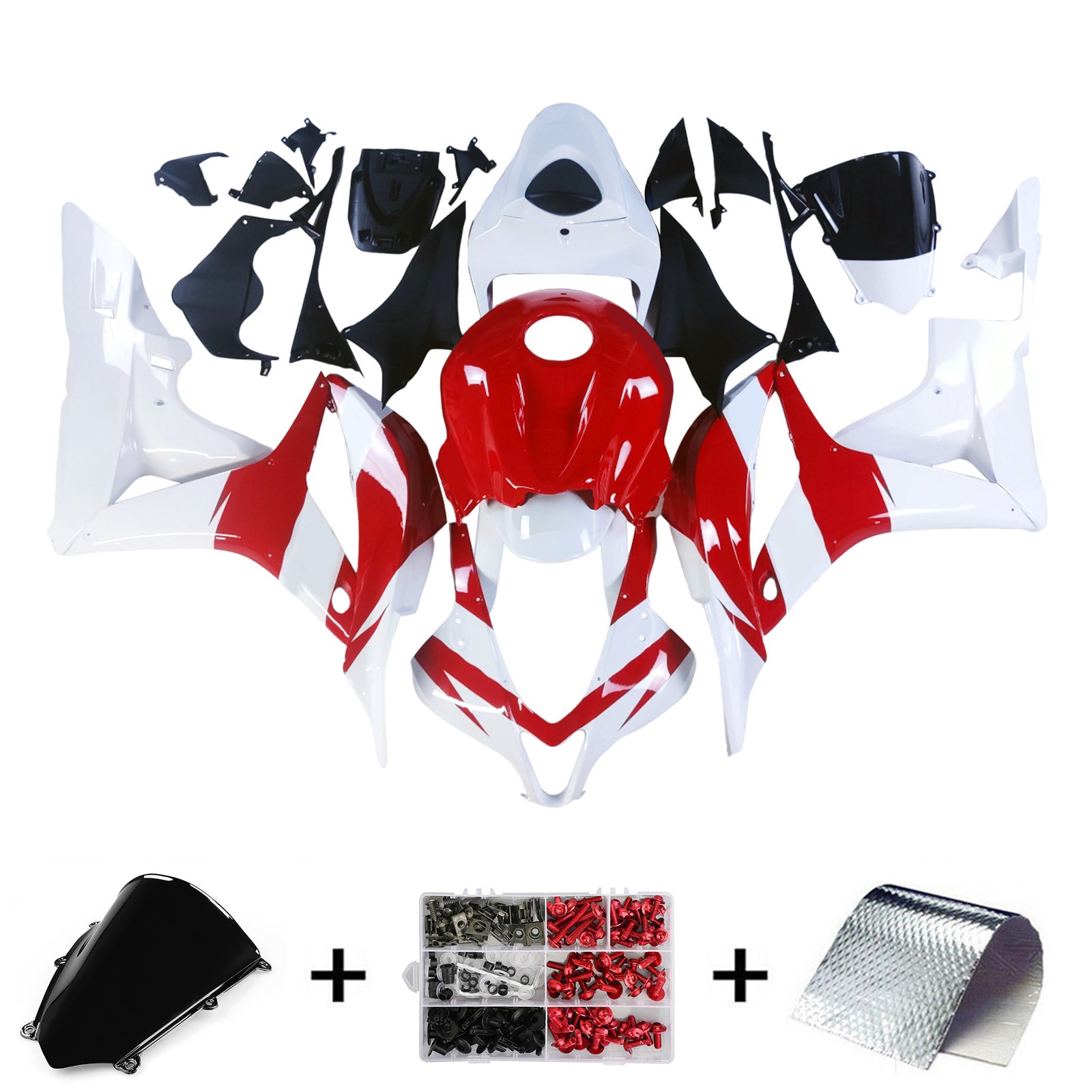 Amotopart Honda CBR600RR 2007-2008 F5 ABS muovinen korin suojasarja