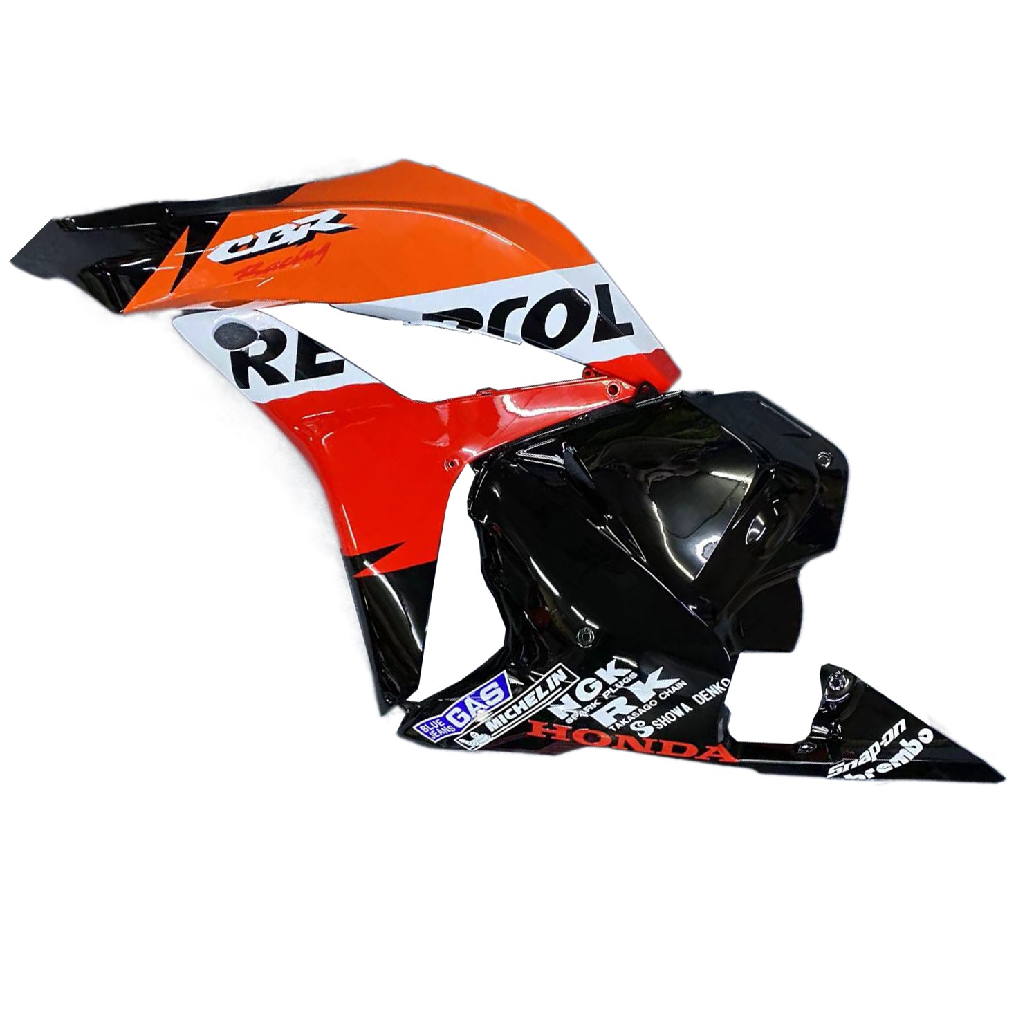 Carénages Amotopart 2009-2012 Honda CBR 600 RR Noir &amp; Orange Repsol Generic