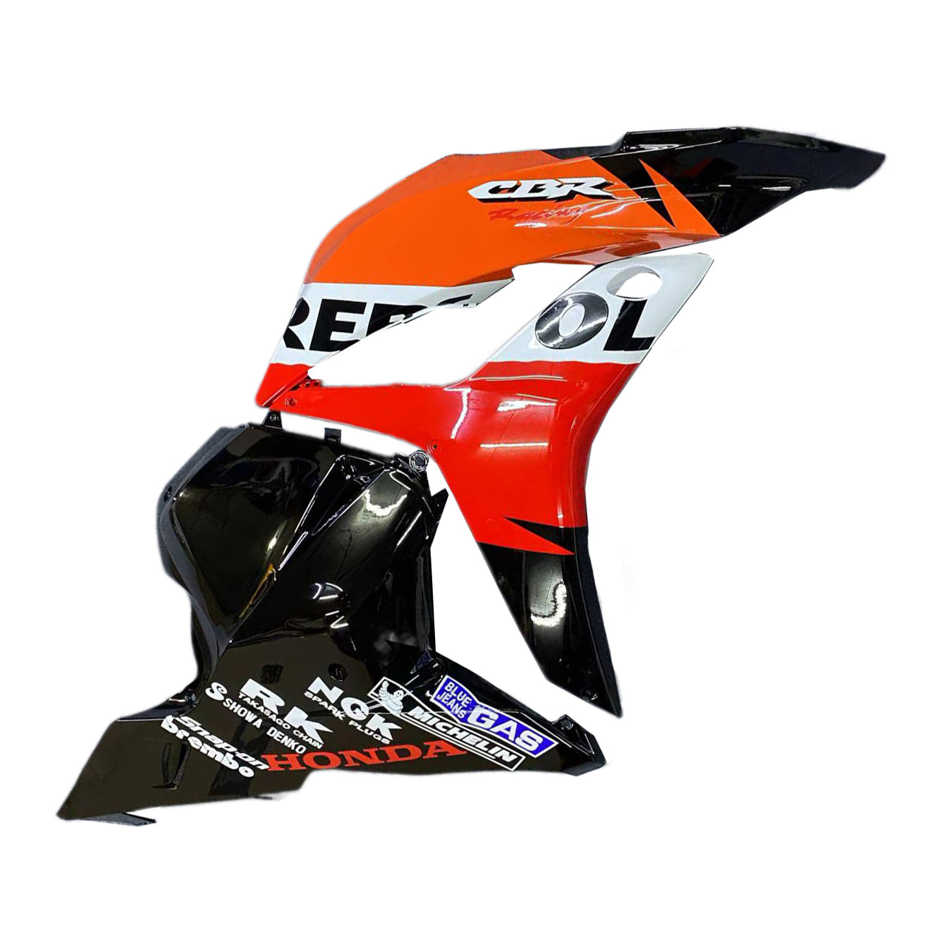 Carénages Amotopart 2009-2012 Honda CBR 600 RR Noir &amp; Orange Repsol Generic