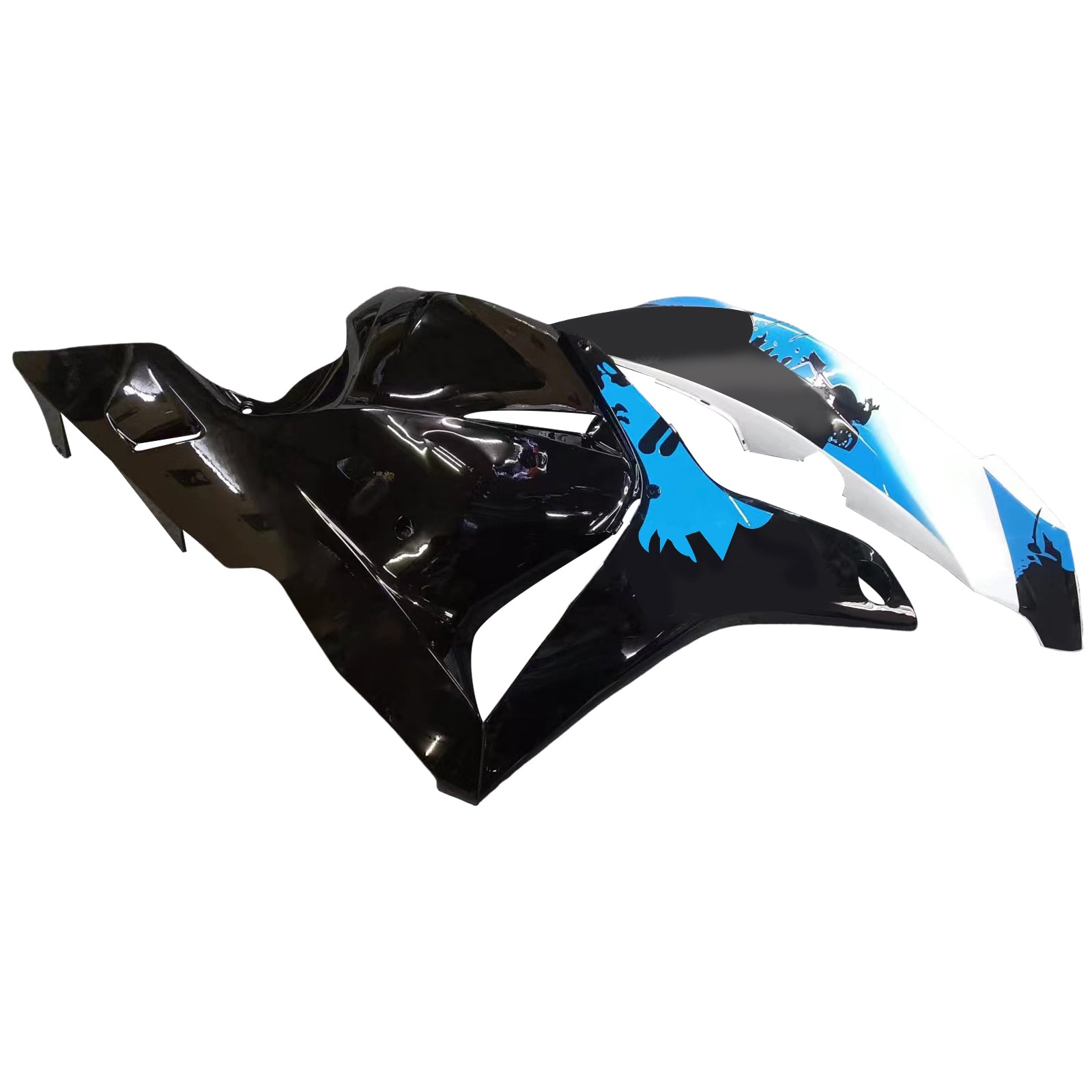 Carénages Amotopart 2009-2012 Honda CBR 600 RR Blanc Noir Bleu Coin RR Generic