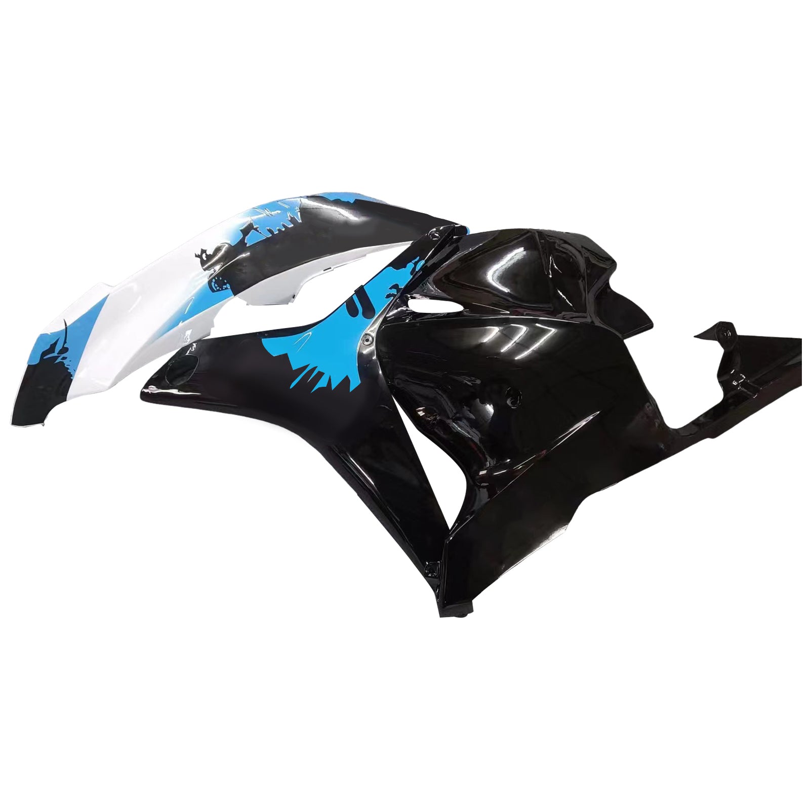 Carénages Amotopart 2009-2012 Honda CBR 600 RR Blanc Noir Bleu Coin RR Generic
