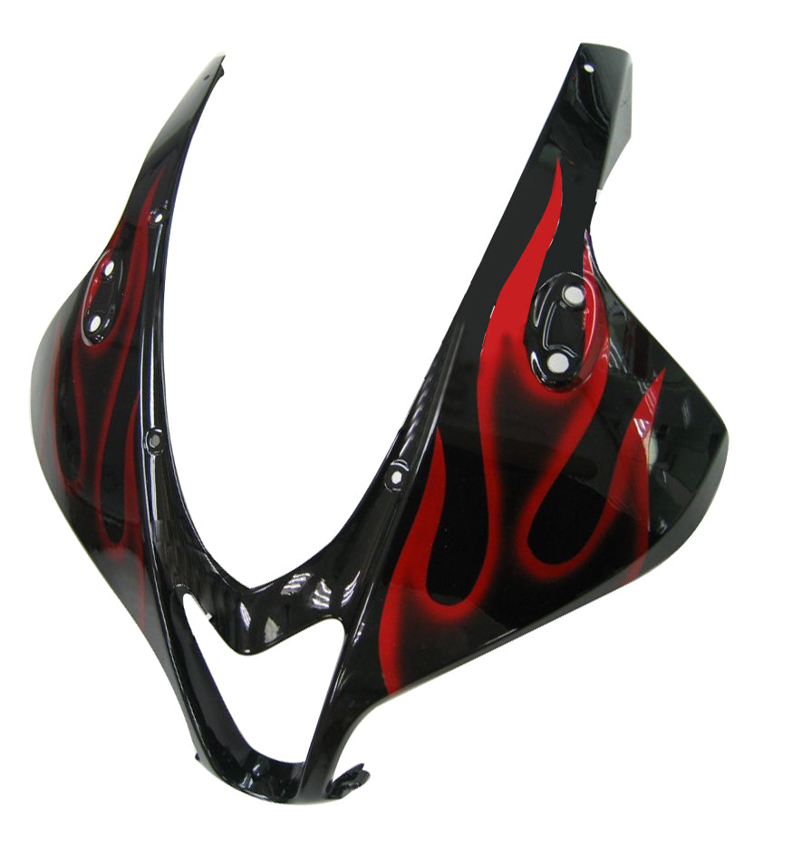 Carenados Amotopart 2009-2012 Honda CBR 600 RR negro y rojo llama genérico