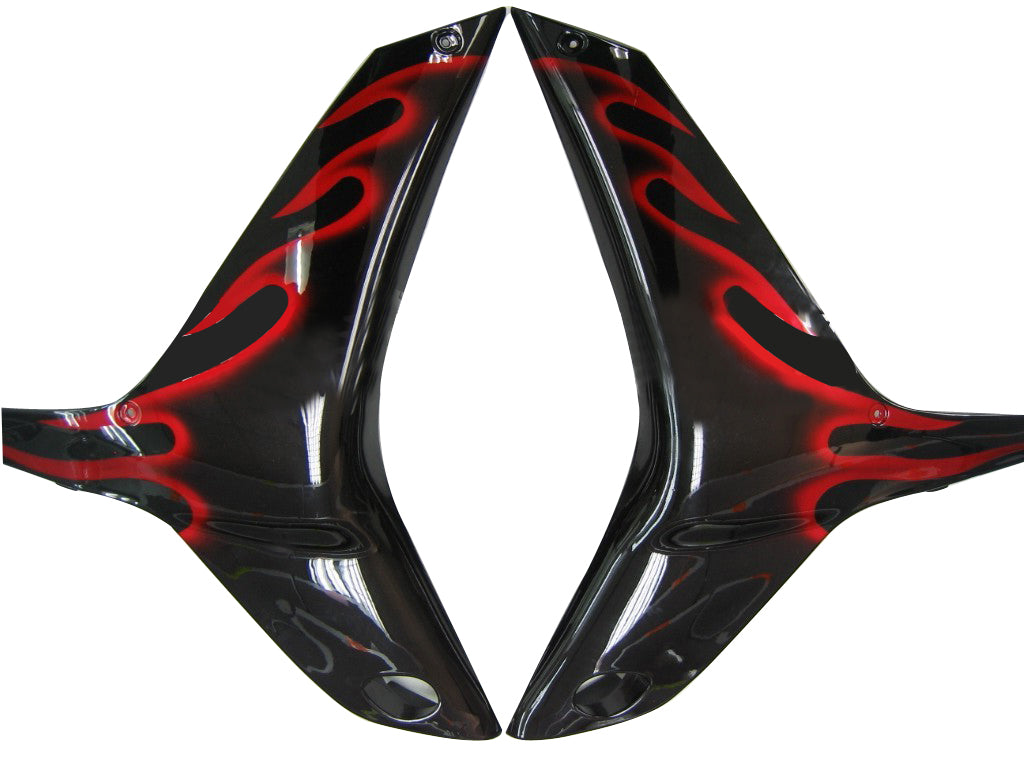 Carenados Amotopart 2009-2012 Honda CBR 600 RR negro y rojo llama genérico