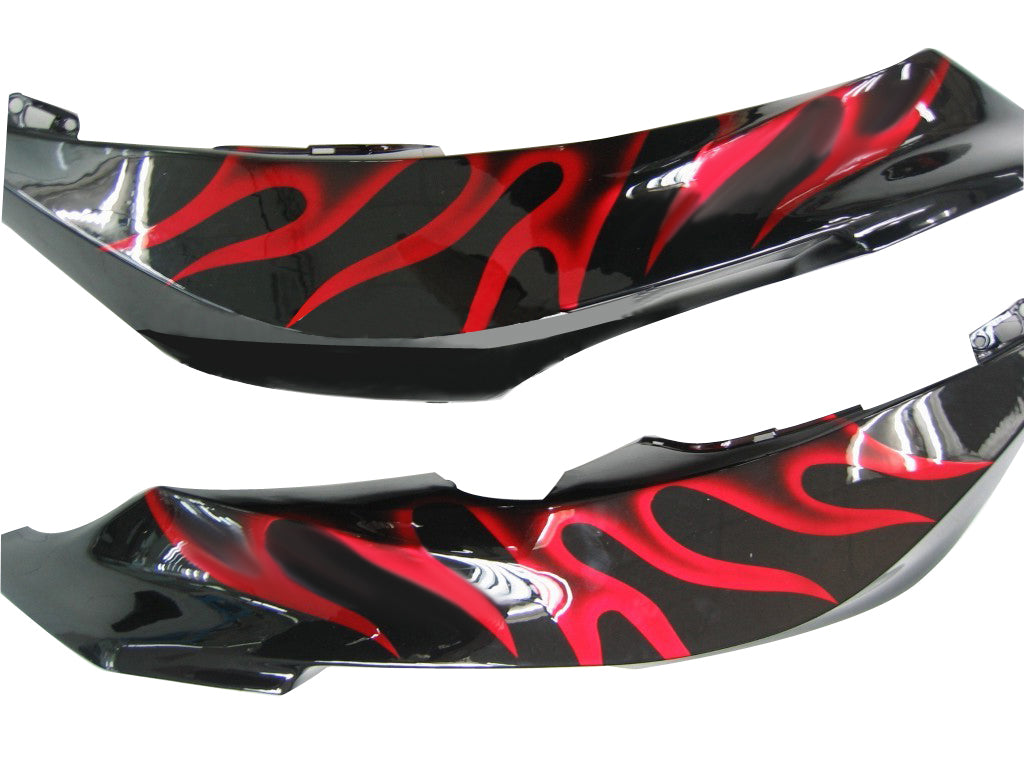 Carenados Amotopart 2009-2012 Honda CBR 600 RR negro y rojo llama genérico