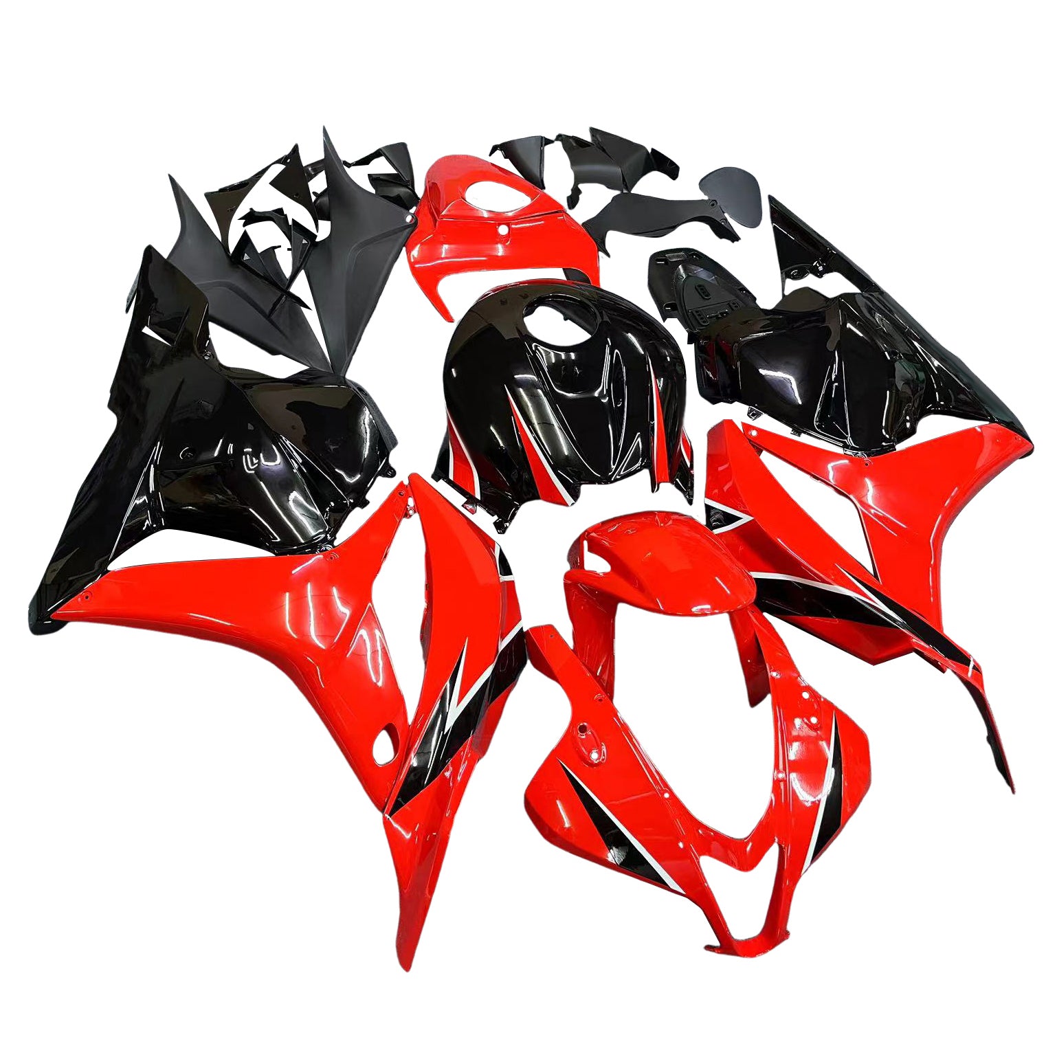 Amotopart Carénages 2009-2012 Honda CBR 600 RR ROUGE et noir Honda CBR generic