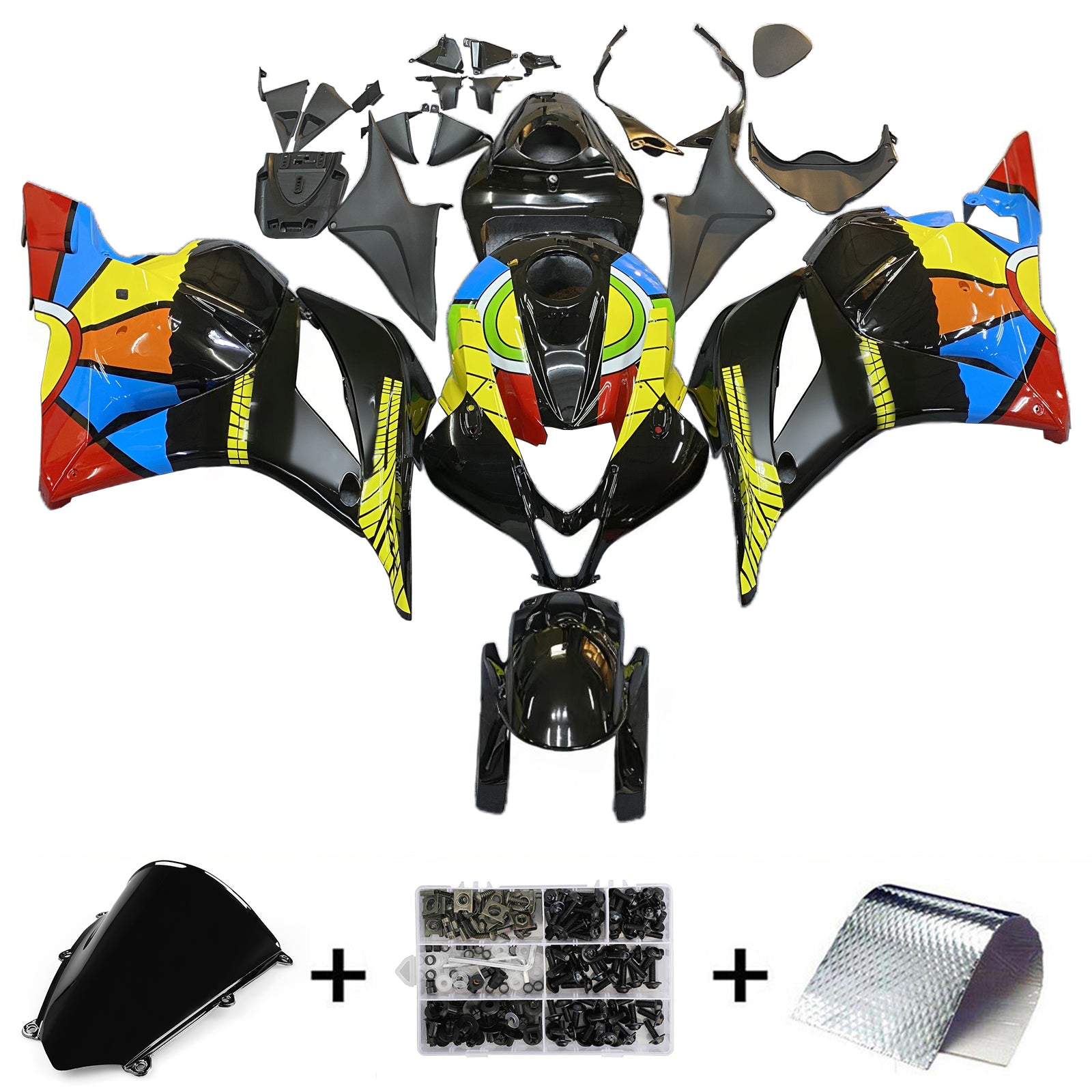 Amotopart Honda CBR600RR 2009-2012 F5 Kit de carenado de carrocería de plástico ABS