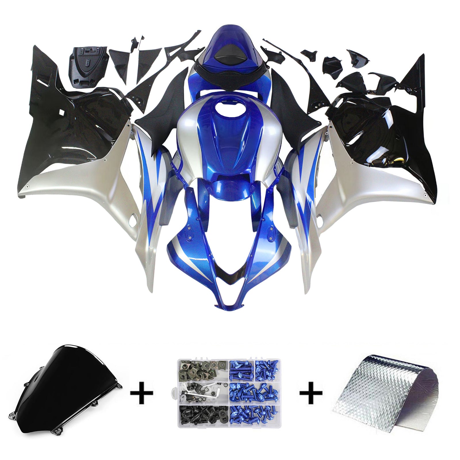 Amotopart Honda CBR600RR 2009-2012 F5 Kit Carénage Carrosserie Plastique ABS