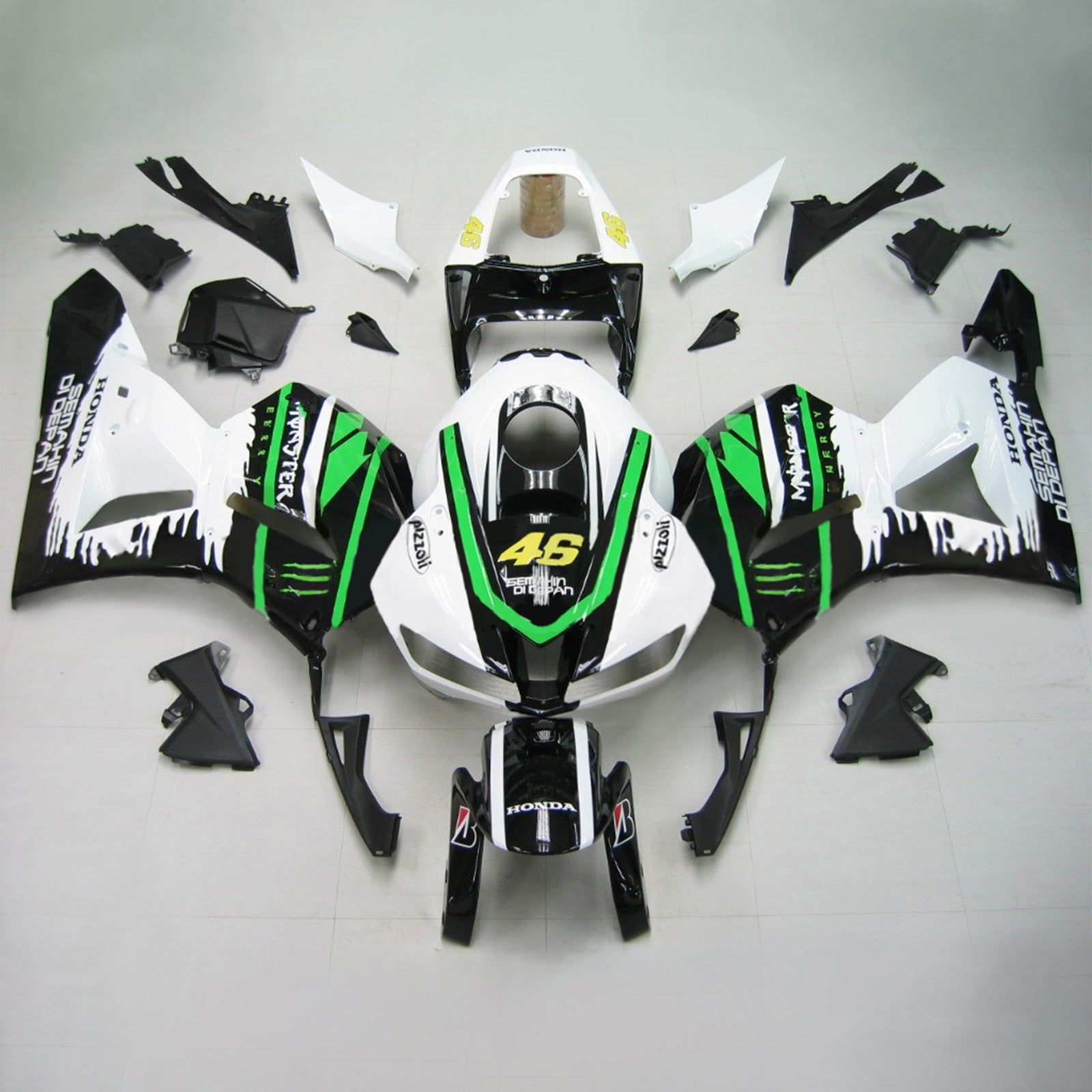 Injectie kuipkit, ABS Plastic carrosserie voor Honda CBR600rd 2013-2023 F5