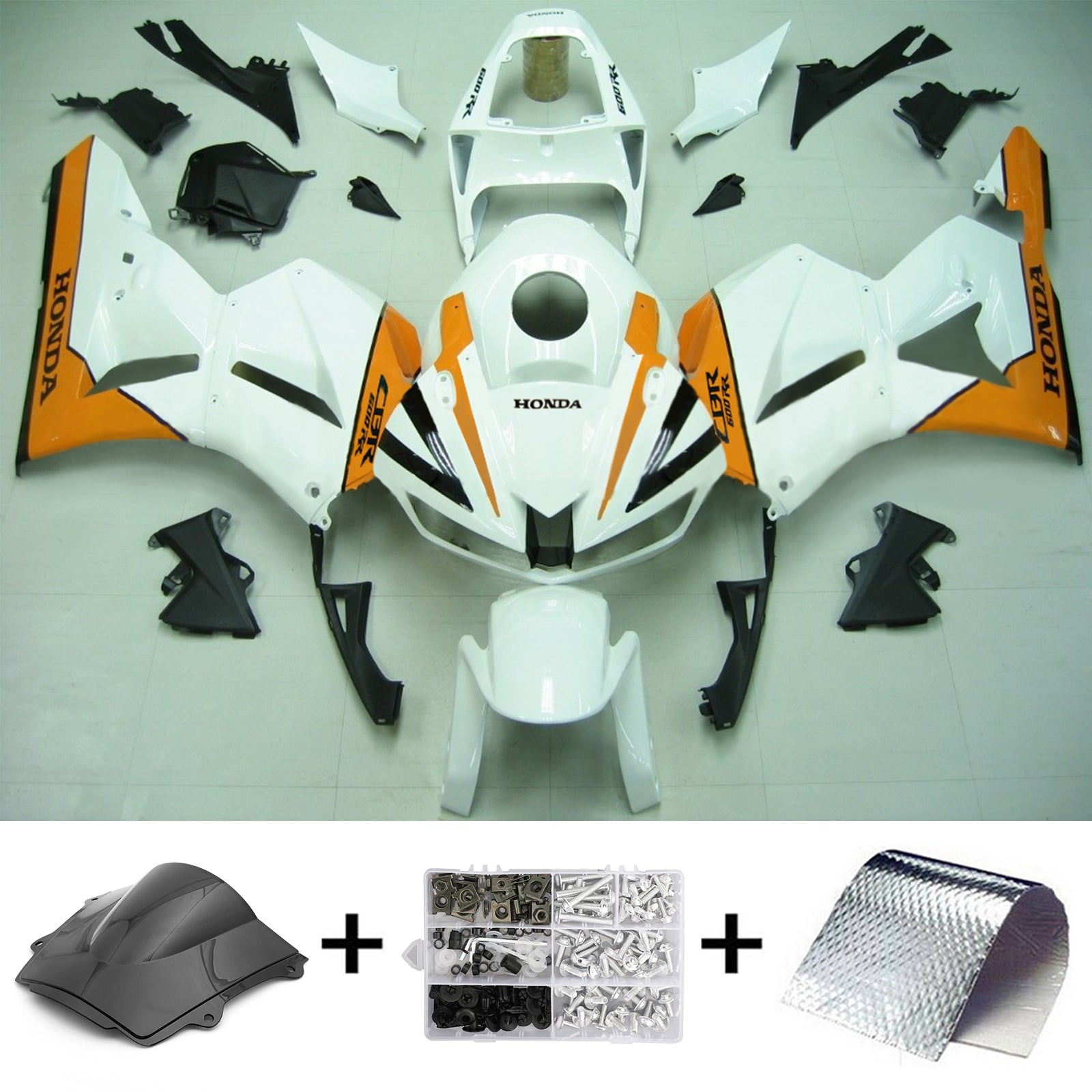 Injectie kuipkit, ABS Plastic carrosserie voor Honda CBR600rd 2013-2023 F5