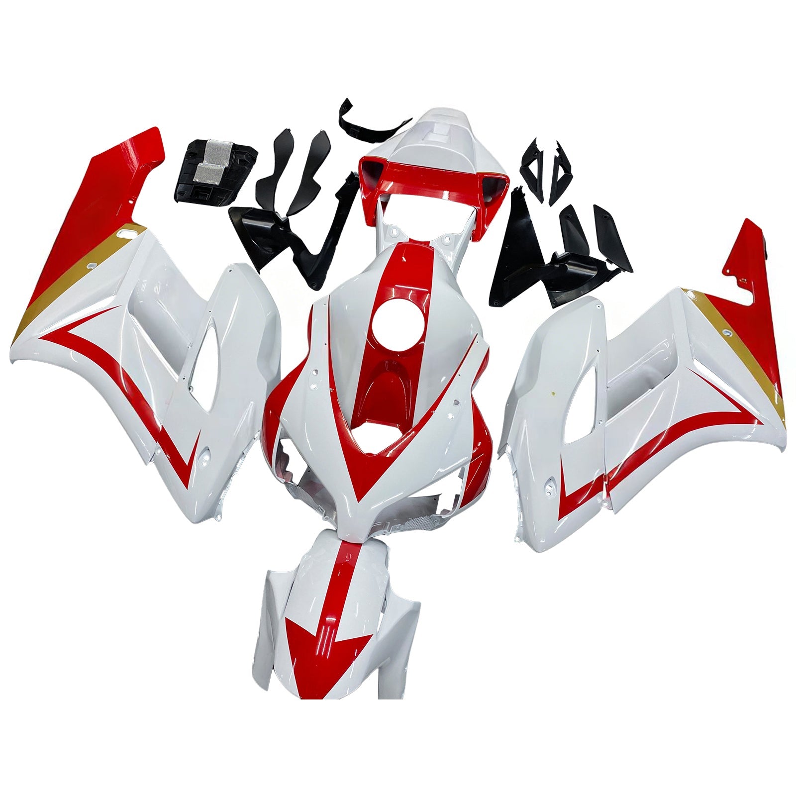 Amotopart stroomlijnkappen 2004-2005 Honda CBR 1000 RR Wit Rood Honda Generiek