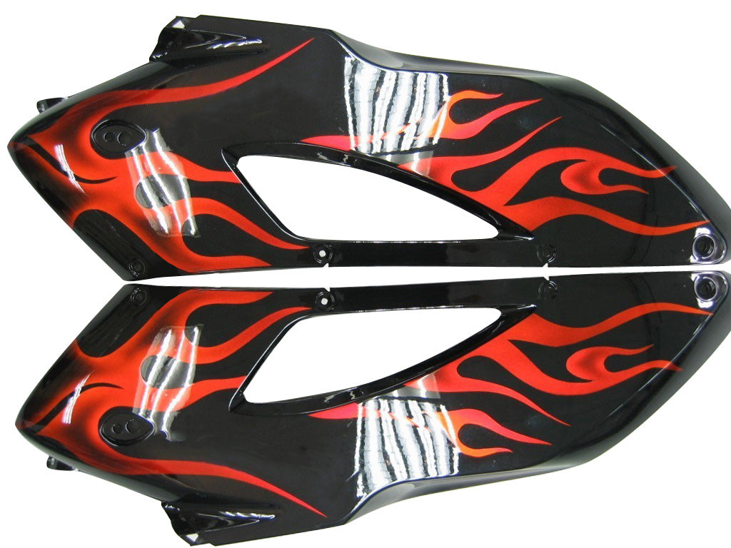 Carénages Amotopart 2004-2005 Honda CBR 1000 RR Black &amp; Red Flame Shark Generic