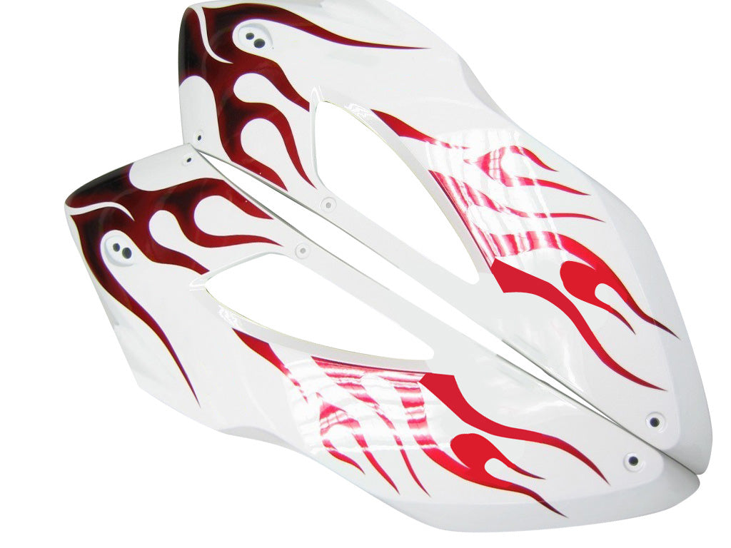 Carénages Amotopart 2004-2005 Honda CBR 1000 RR White &amp; Red Flame Shark Generic