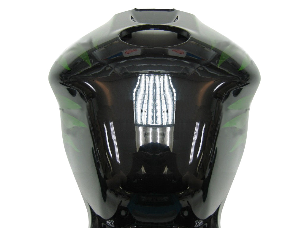 Carénages Amotopart 2004-2005 Honda CBR 1000 RR Black &amp; Green Flame Generic