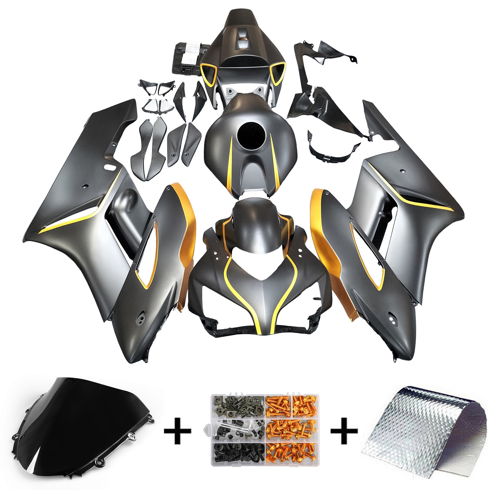 Amotopart Honda CBR1000RR 2004-2005 Kit Carroserie Plastic Abs