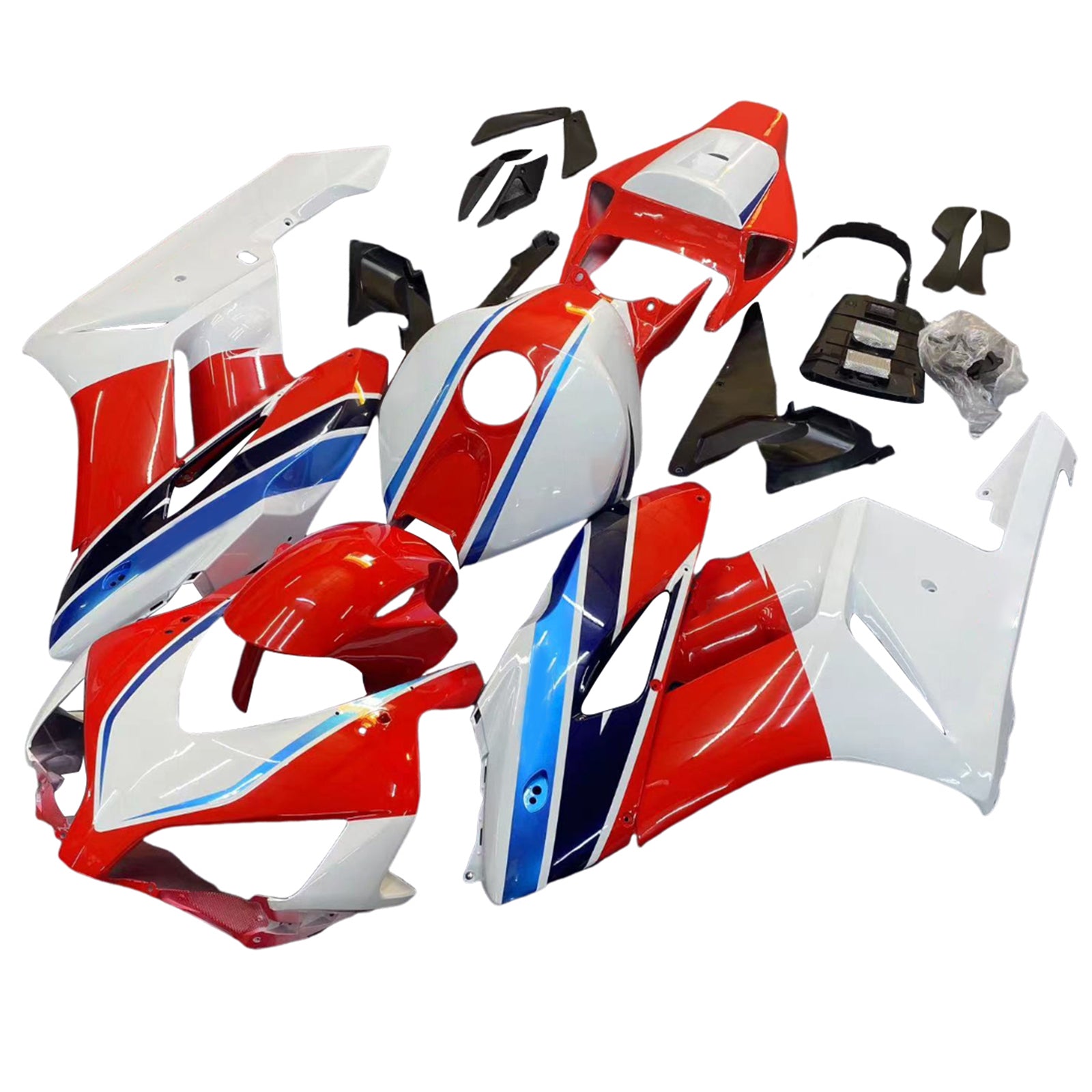 Amotopart Honda CBR1000RR 2004-2005 Kit Carénage Carrosserie Plastique ABS