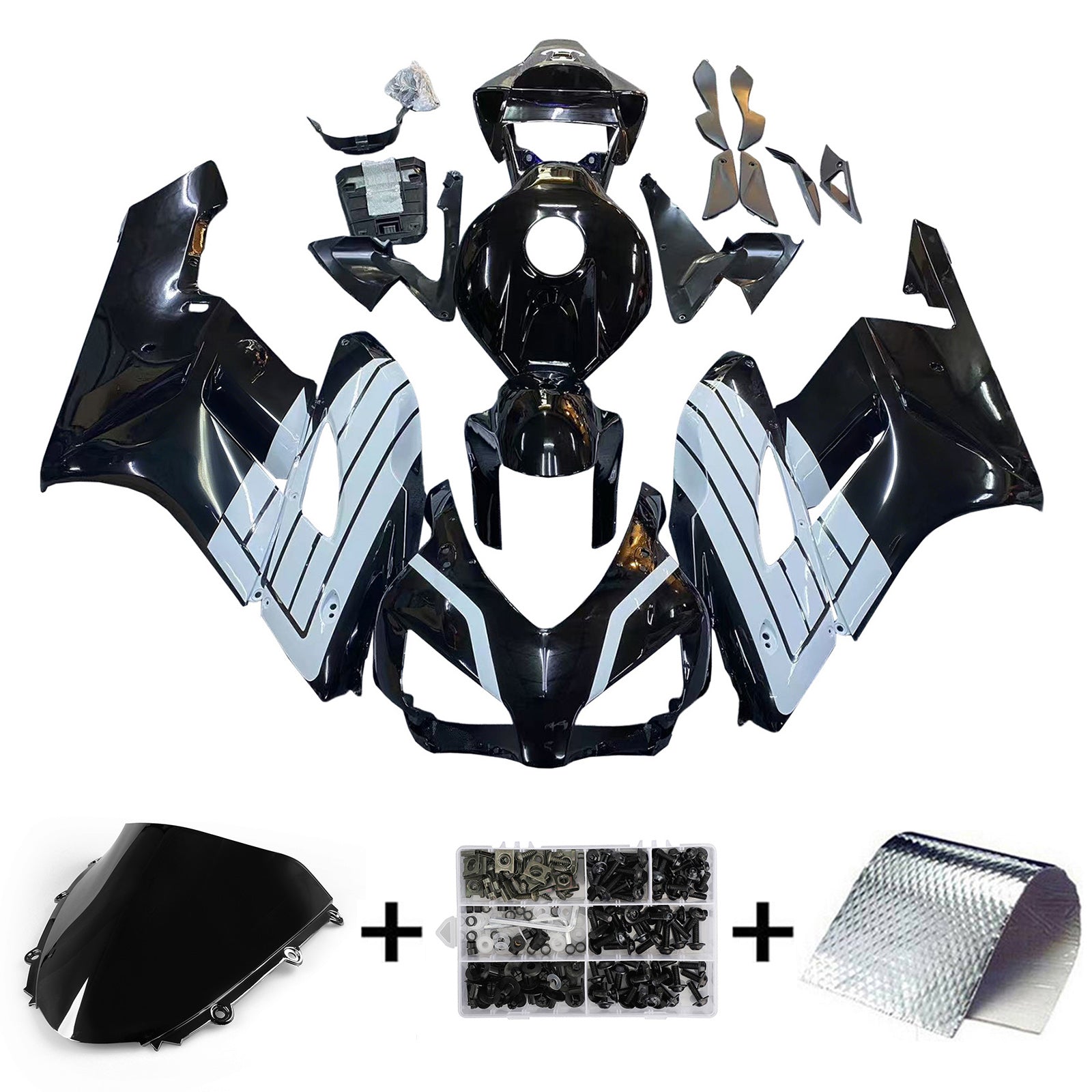 Amotopart Honda CBR1000RR 2004-2005 Kit carena carrozzeria in plastica ABS