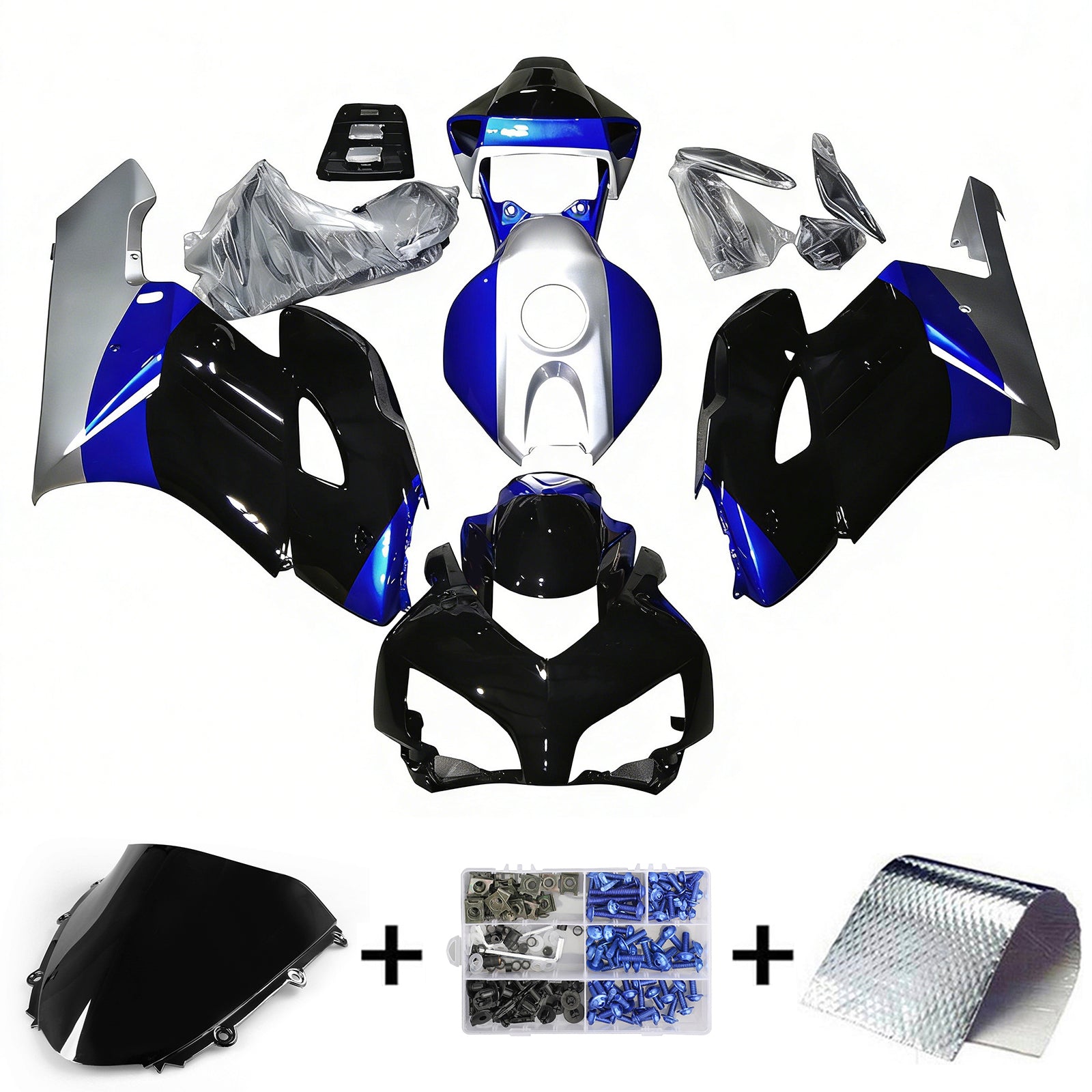 Amotopart Honda CBR1000RR 2004-2005 Kit carena carrozzeria in plastica ABS