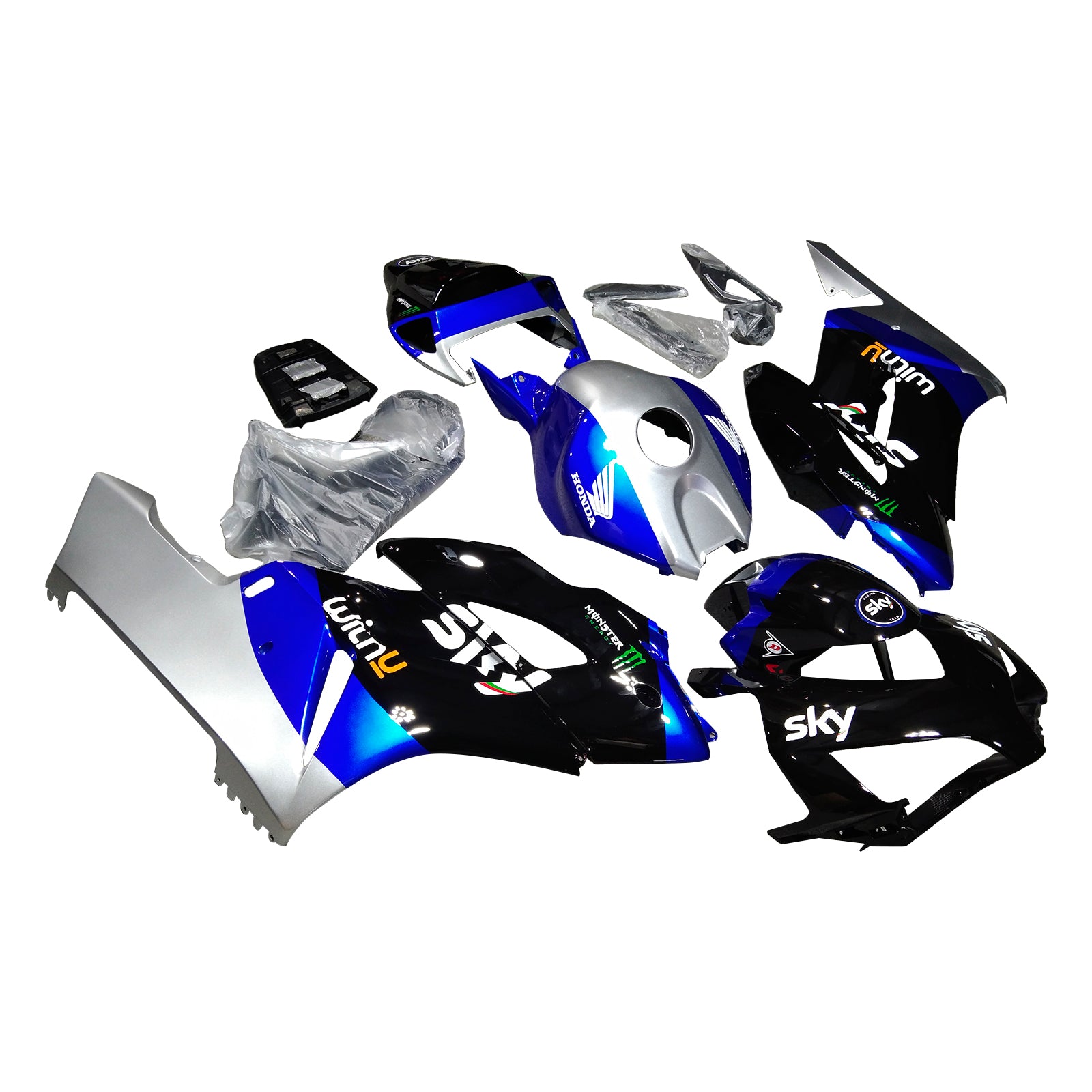 Amotopart Honda CBR1000RR 2004-2005 ABS muovinen korin suojasarja