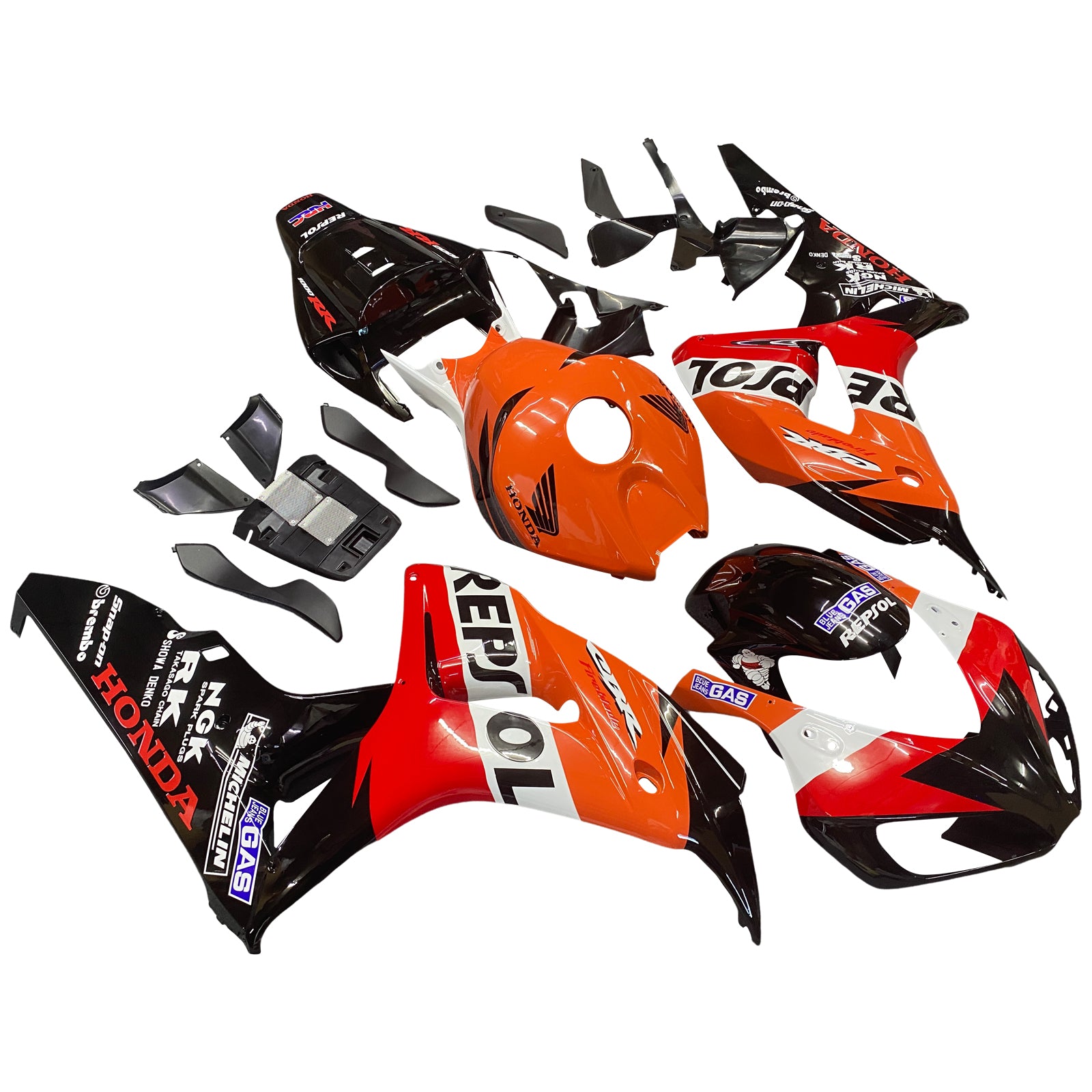 Amotopart Honda CBR1000RR 2006-2007 Kit Carénage Carrosserie Plastique ABS