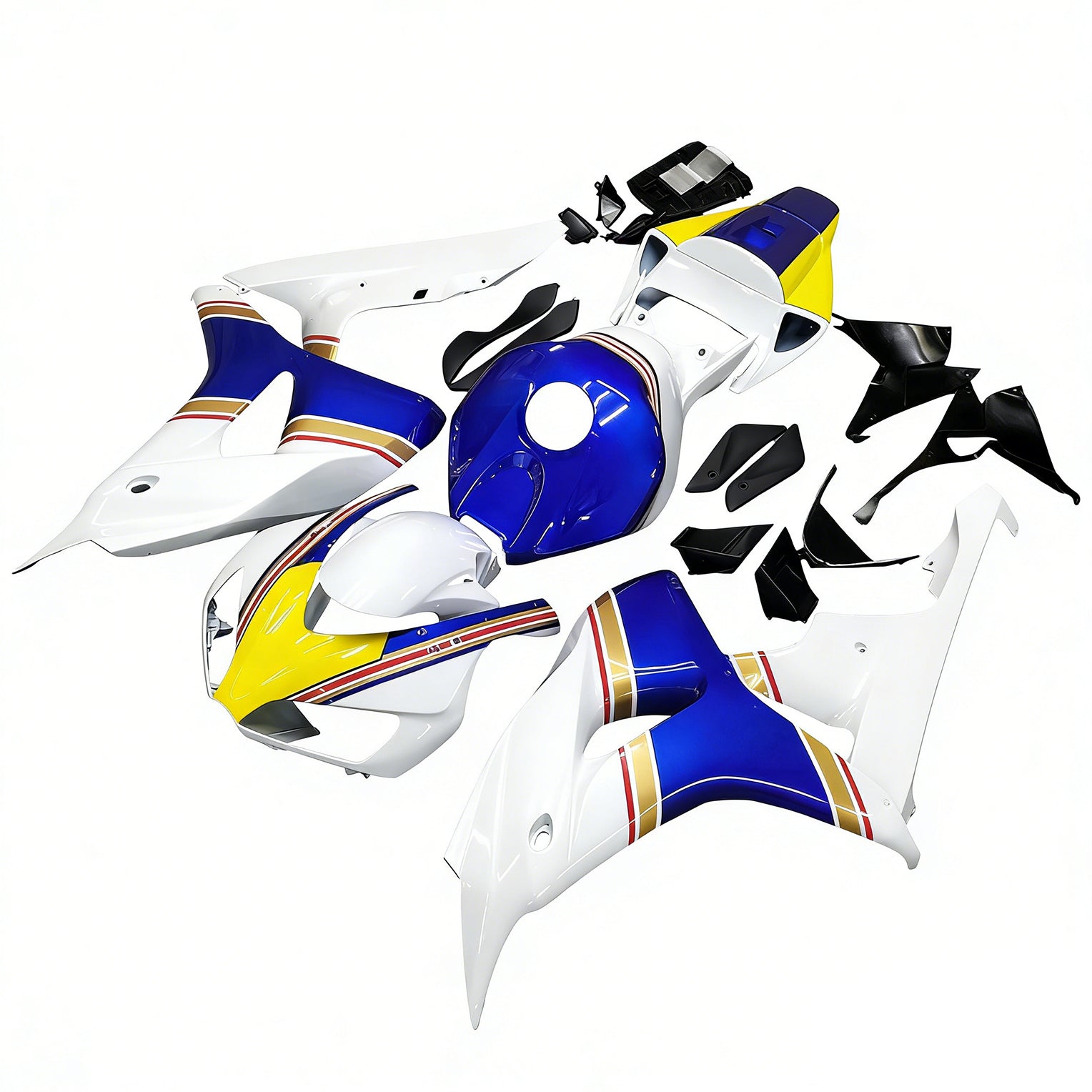 Carene Amotopart 2006-2007 Honda CBR 1000 RR Multicolor Rothmans Honda Generic