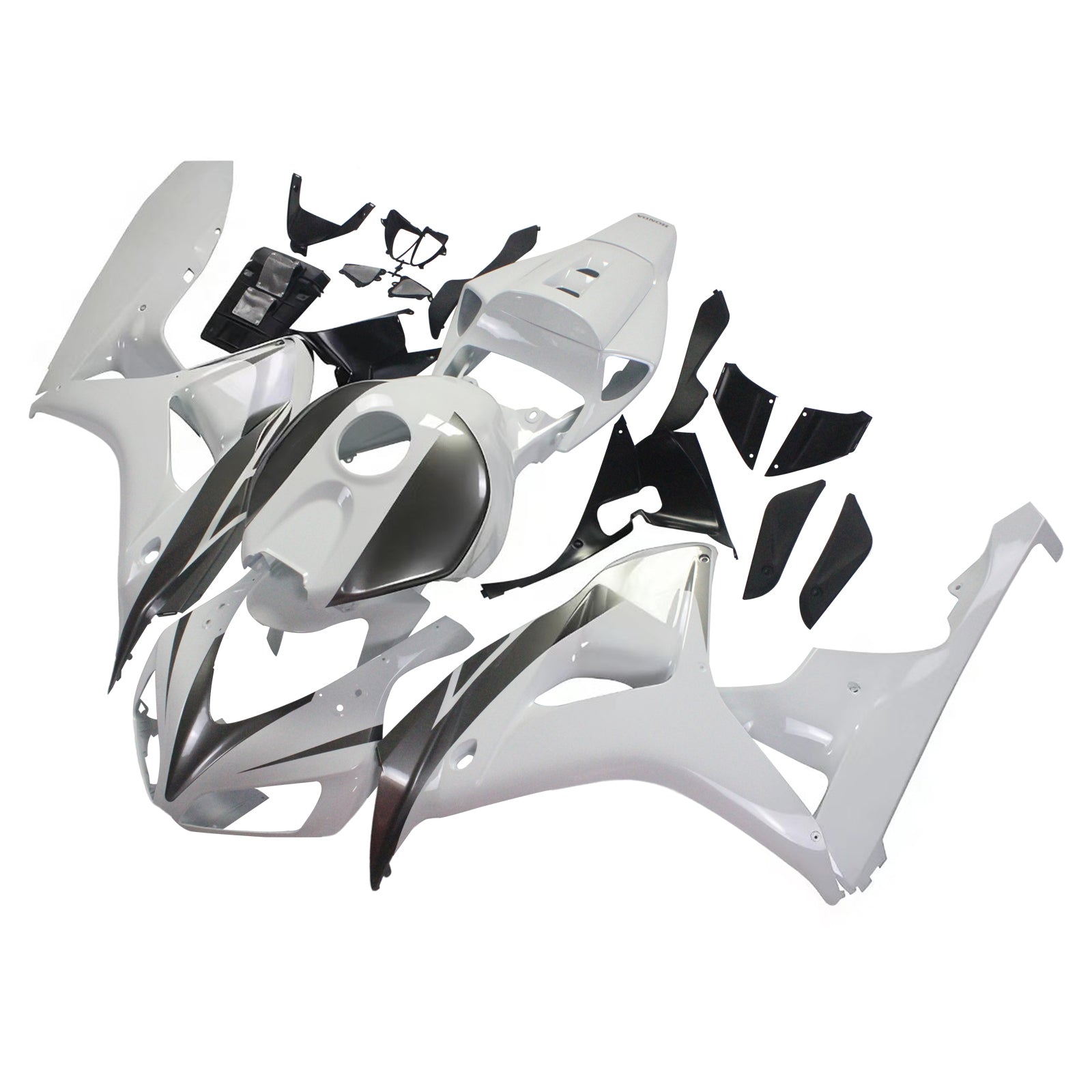 Carénages Amotopart 2006-2007 Honda CBR 1000 RR Blanc &amp; Argent CBR Generic