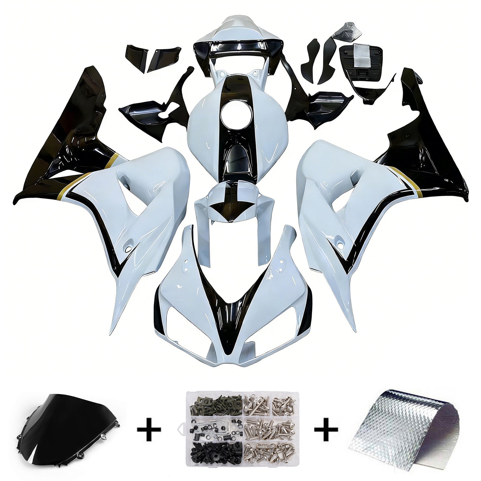 Amotopart Kuip 2006-2007 Honda CBR 1000 RR Wit en Zwart CBR Generiek