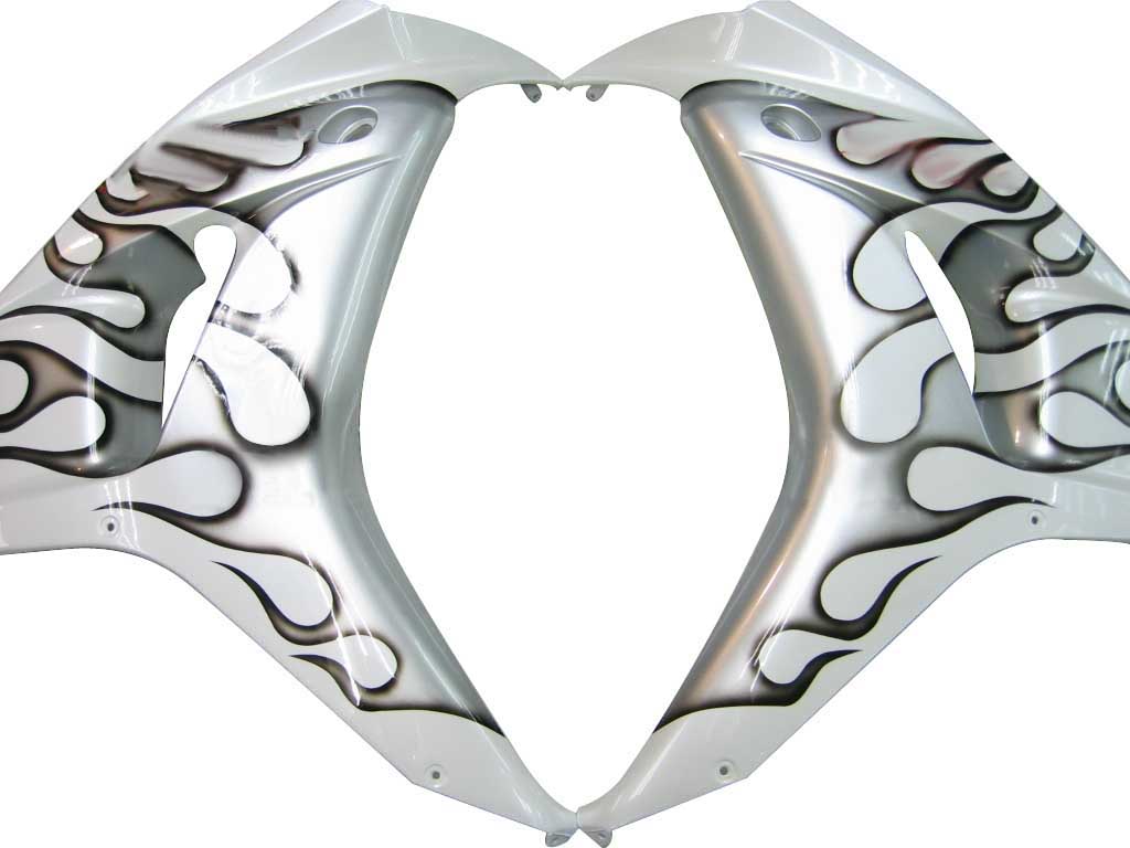 Owiewki Amotopart 2006-2007 Honda CBR 1000 RR Biało-Czarny Srebrny Płomień Generic