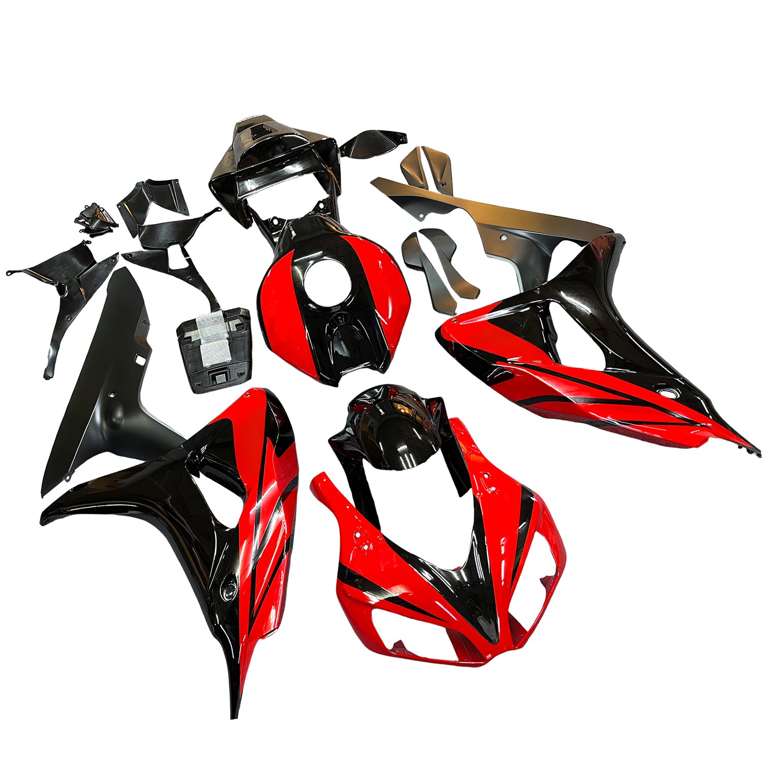 Carene Amotopart 2006-2007 Honda CBR 1000 RR Nero e Rosso CBR Generico