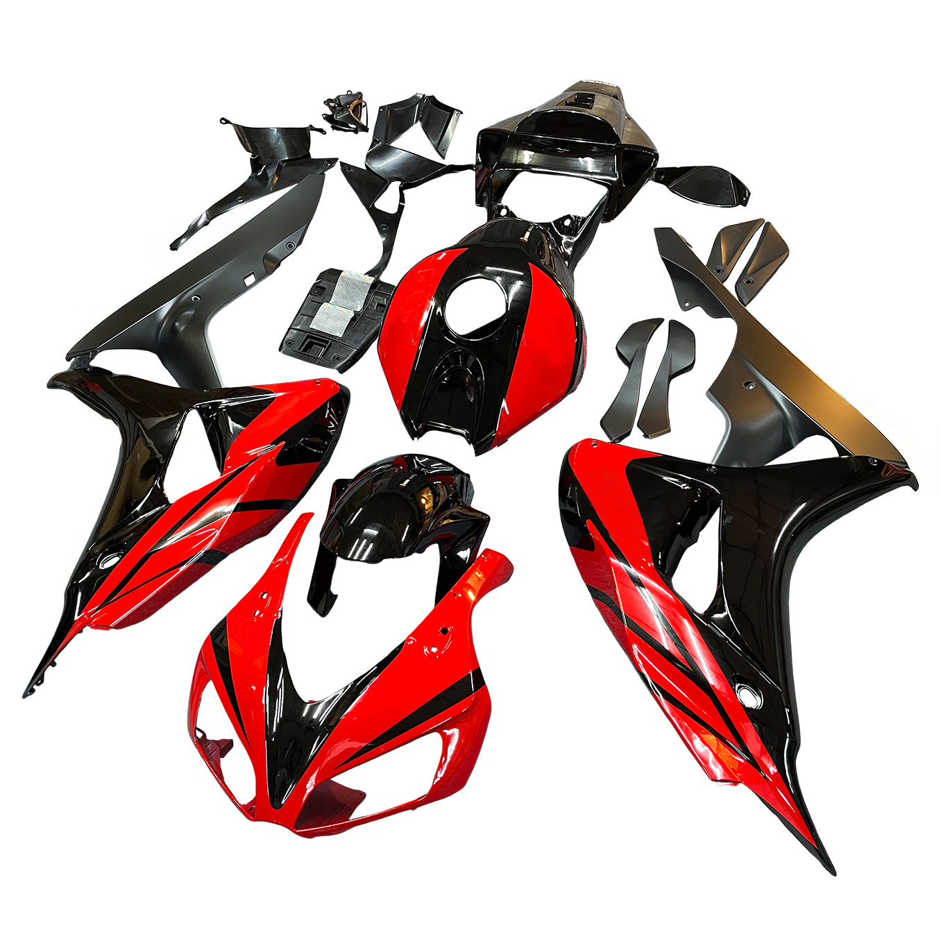 Carene Amotopart 2006-2007 Honda CBR 1000 RR Nero e Rosso CBR Generico